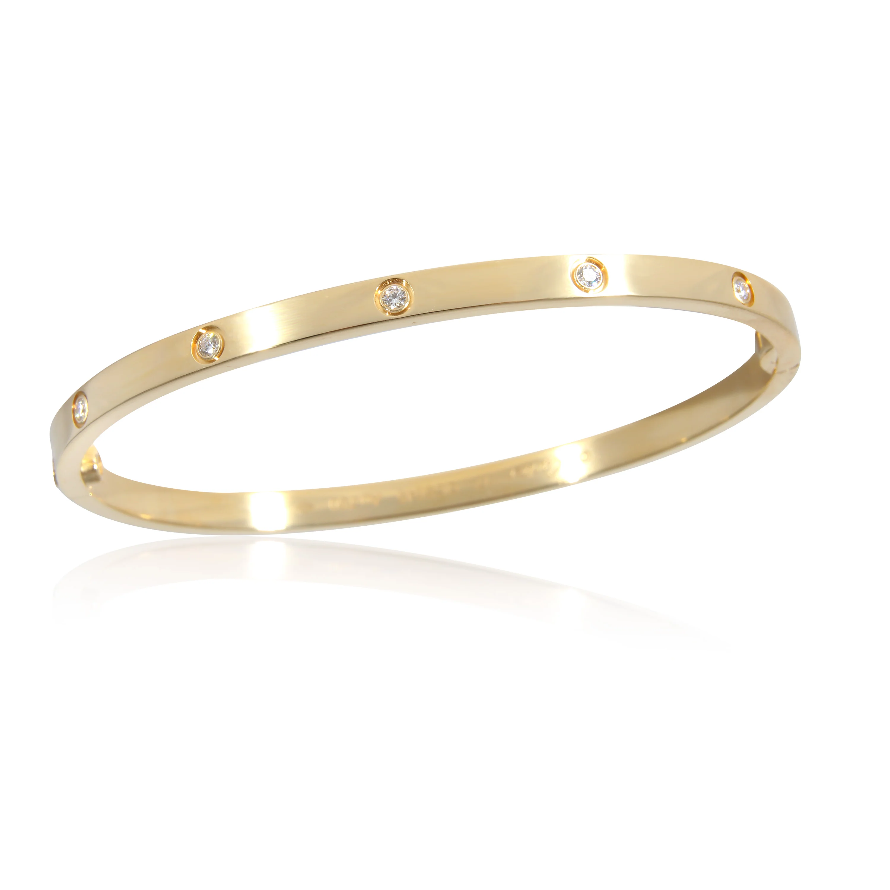Cartier Love Bracelet, Small Model, 10 Diamonds (Yellow Gold, Diamond) - Image 3