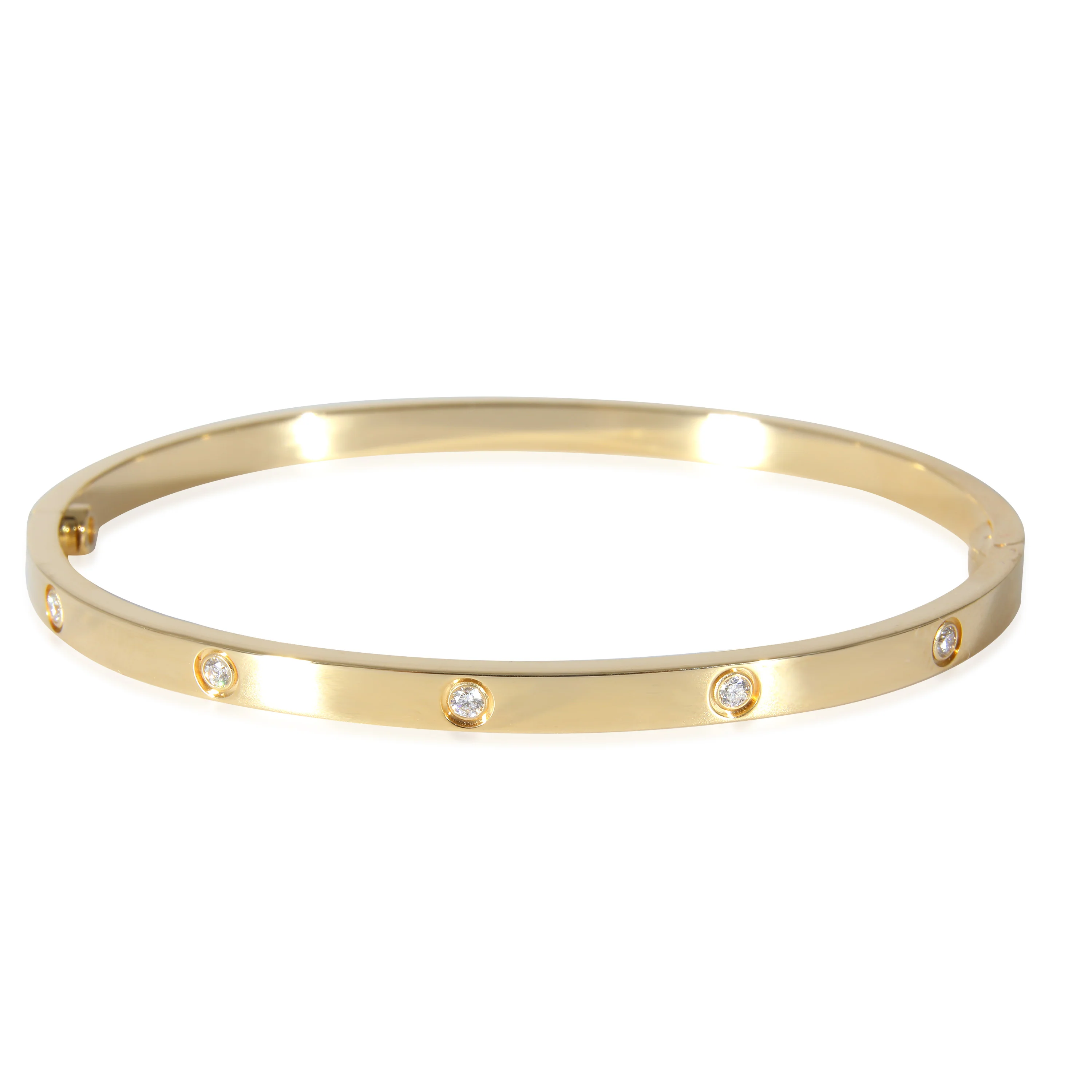 Cartier Love Bracelet, Small Model, 10 Diamonds (Yellow Gold, Diamond) - Image 4
