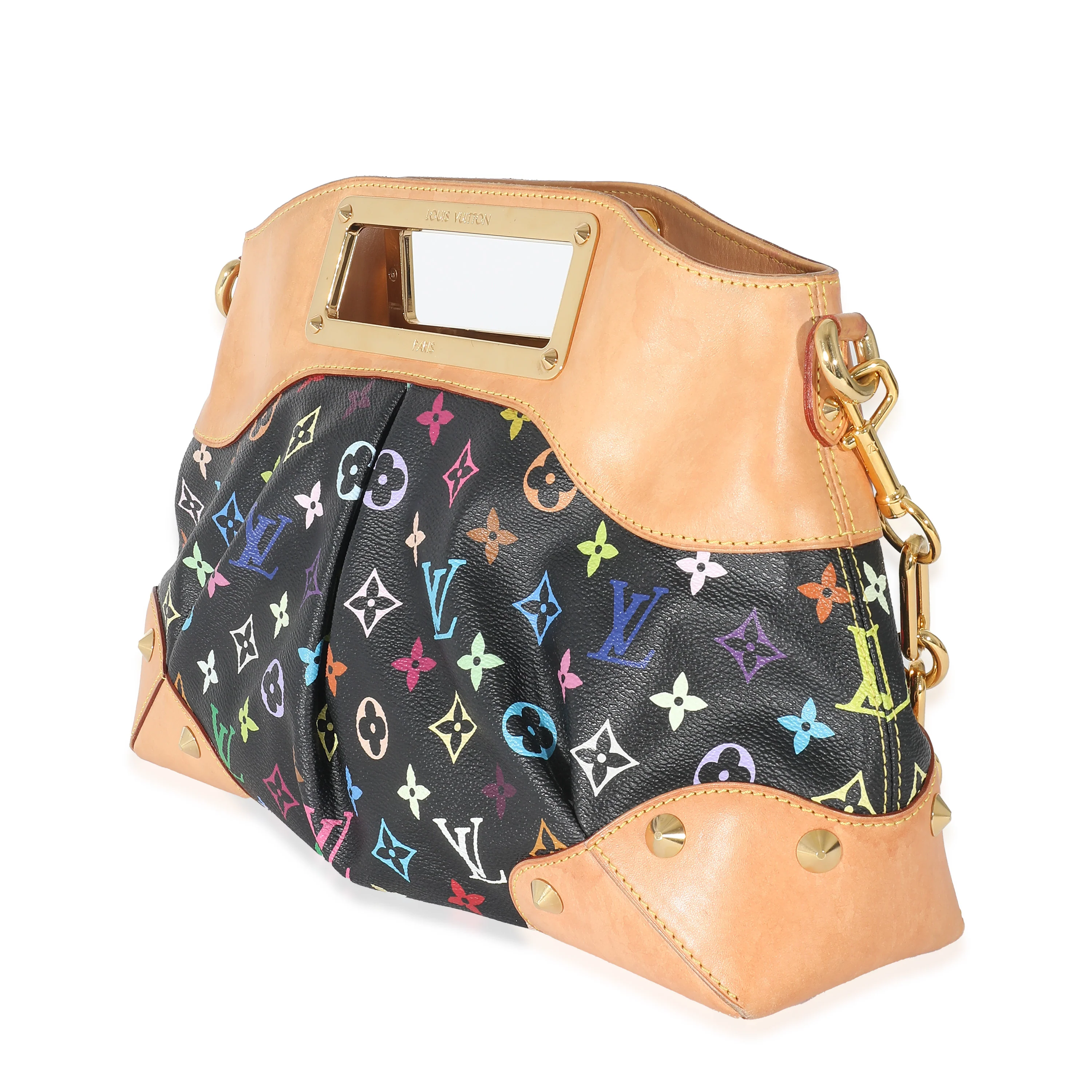 Louis Vuitton Black Monogram Multicolor Canvas Judy MM - Image 2