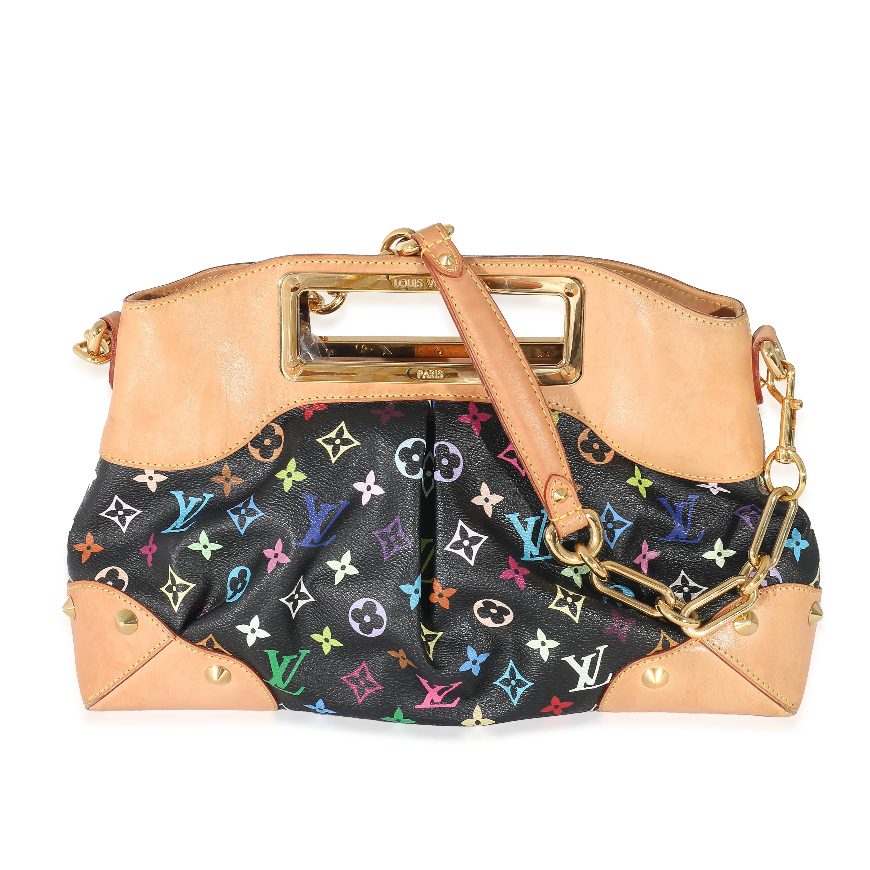 Louis Vuitton Black Monogram Multicolor Canvas Judy MM - Image 3