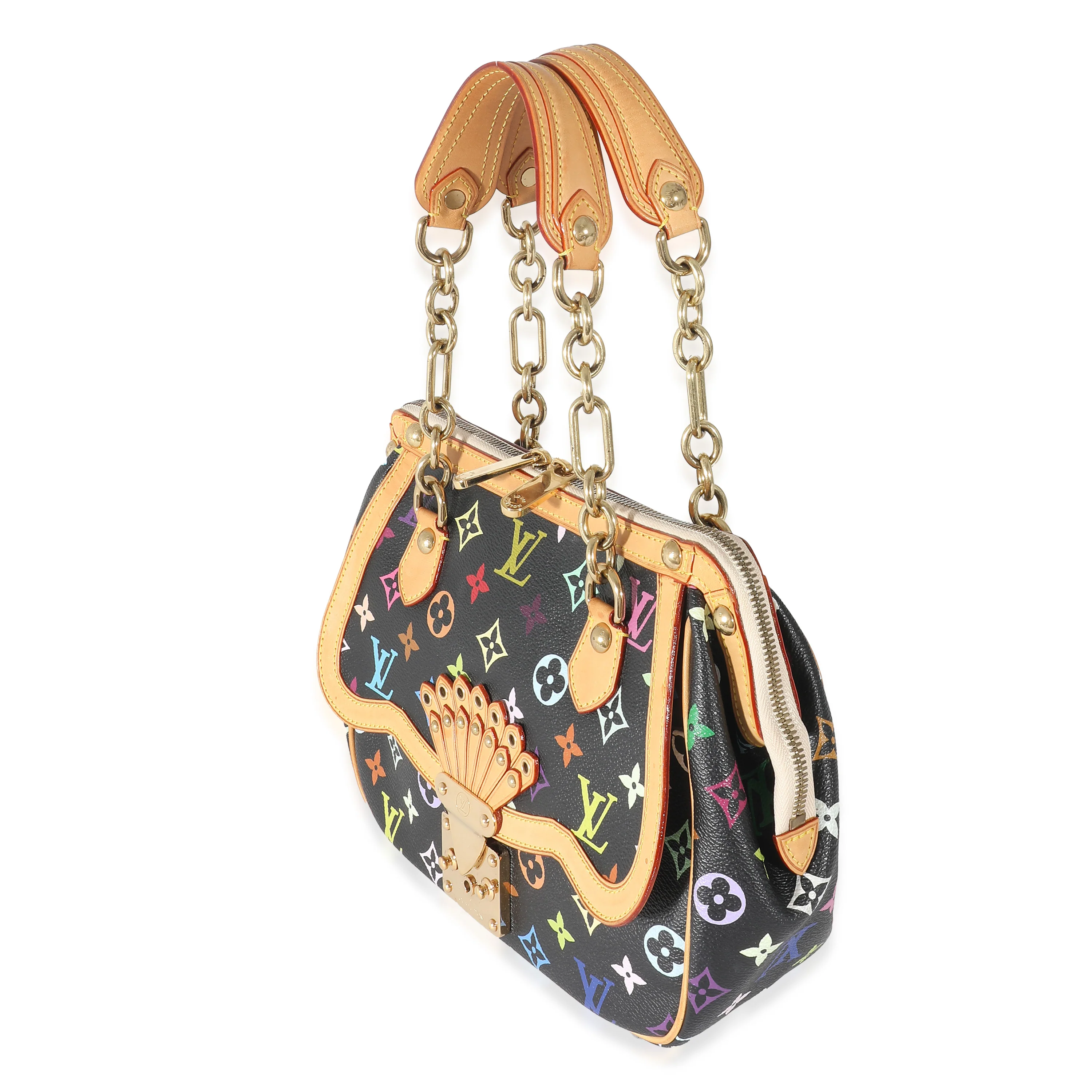 Louis Vuitton Black Monogram Multicolor Canvas Gracie MM - Image 2