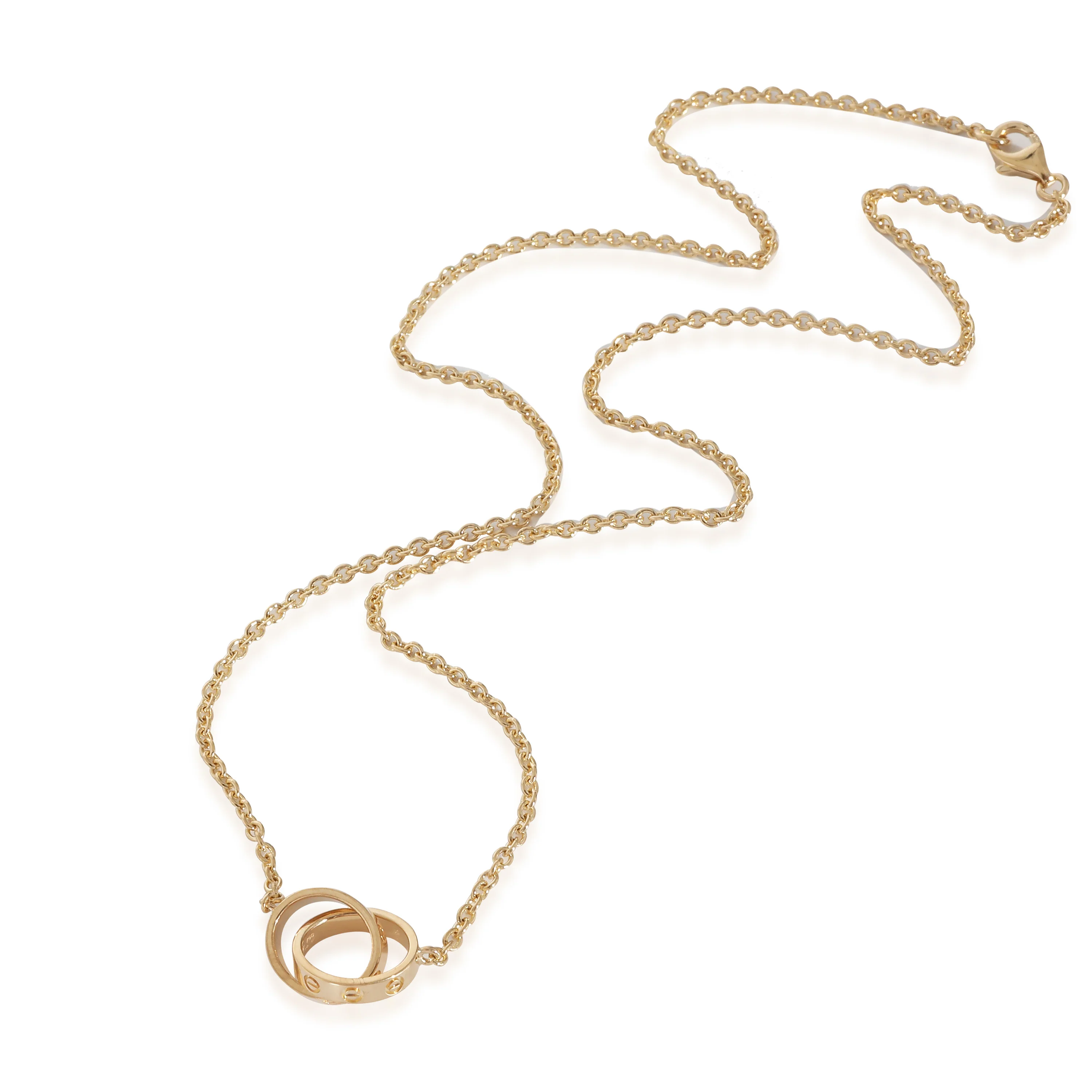 Cartier Love Interlocking Circles Pendant Necklace in 18KT Yellow Gold - Image 2