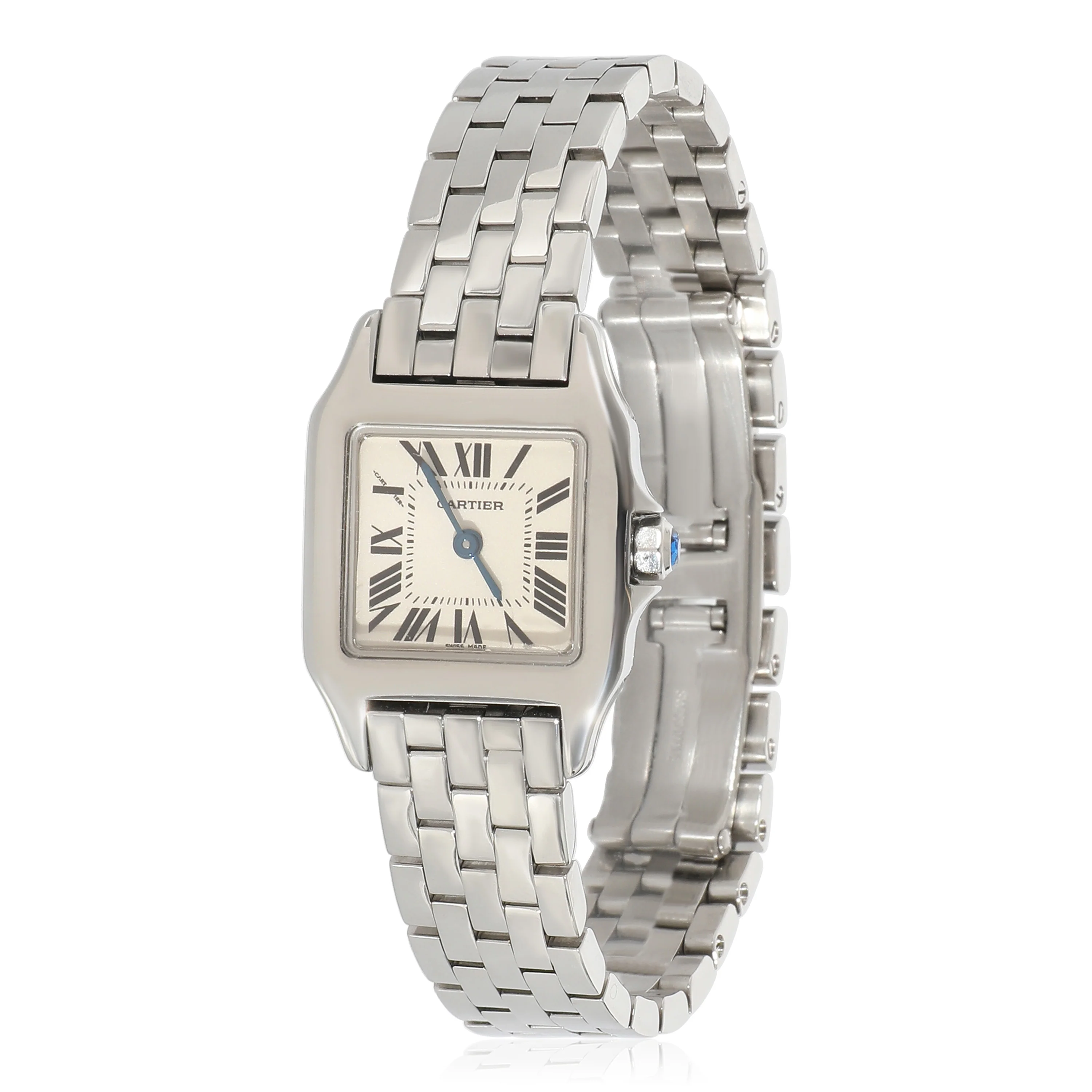 Cartier Santos Demoiselle W2506425 Womens Watch in  Stainless Steel