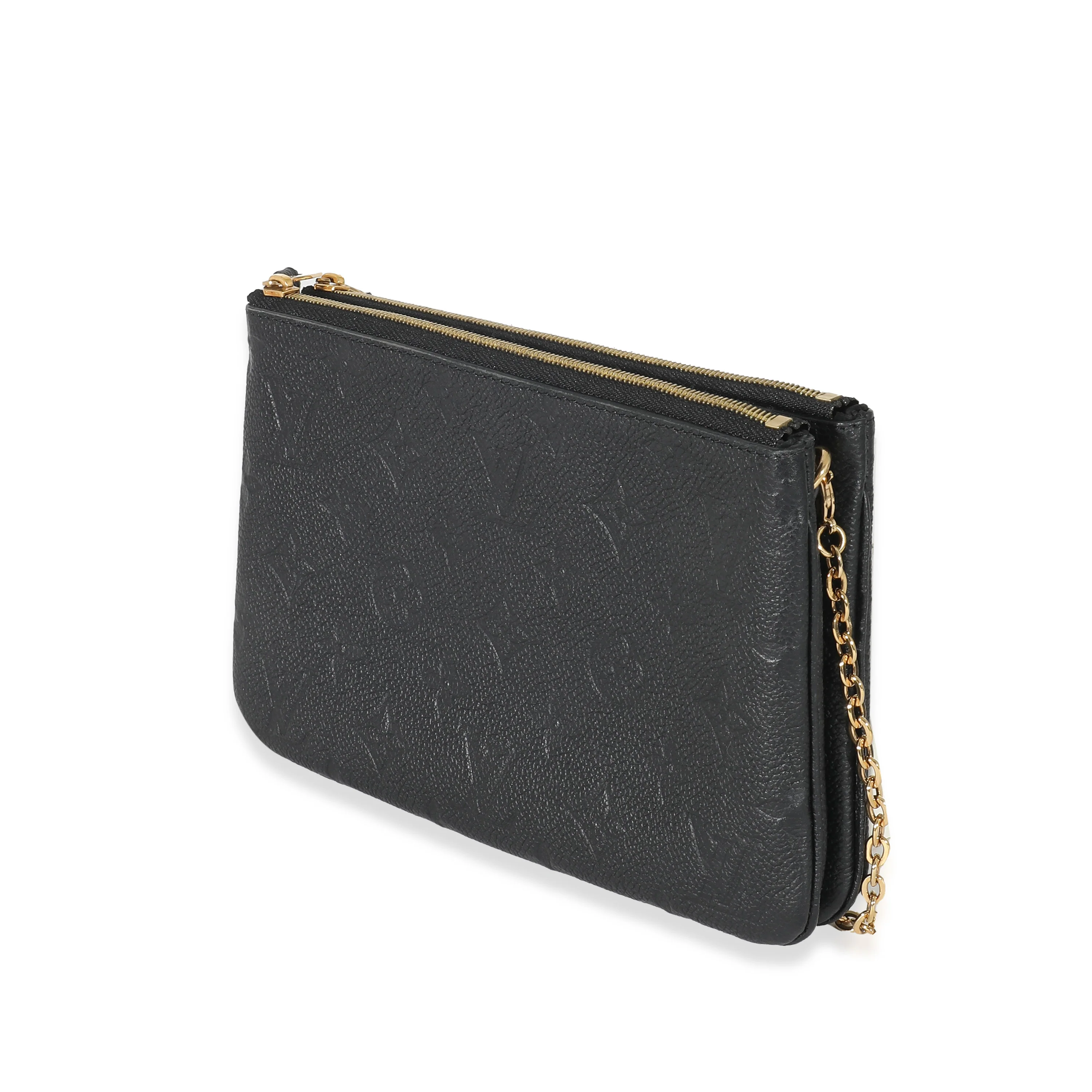 Louis Vuitton Black Empreinte Double Zip Pochette - Image 2