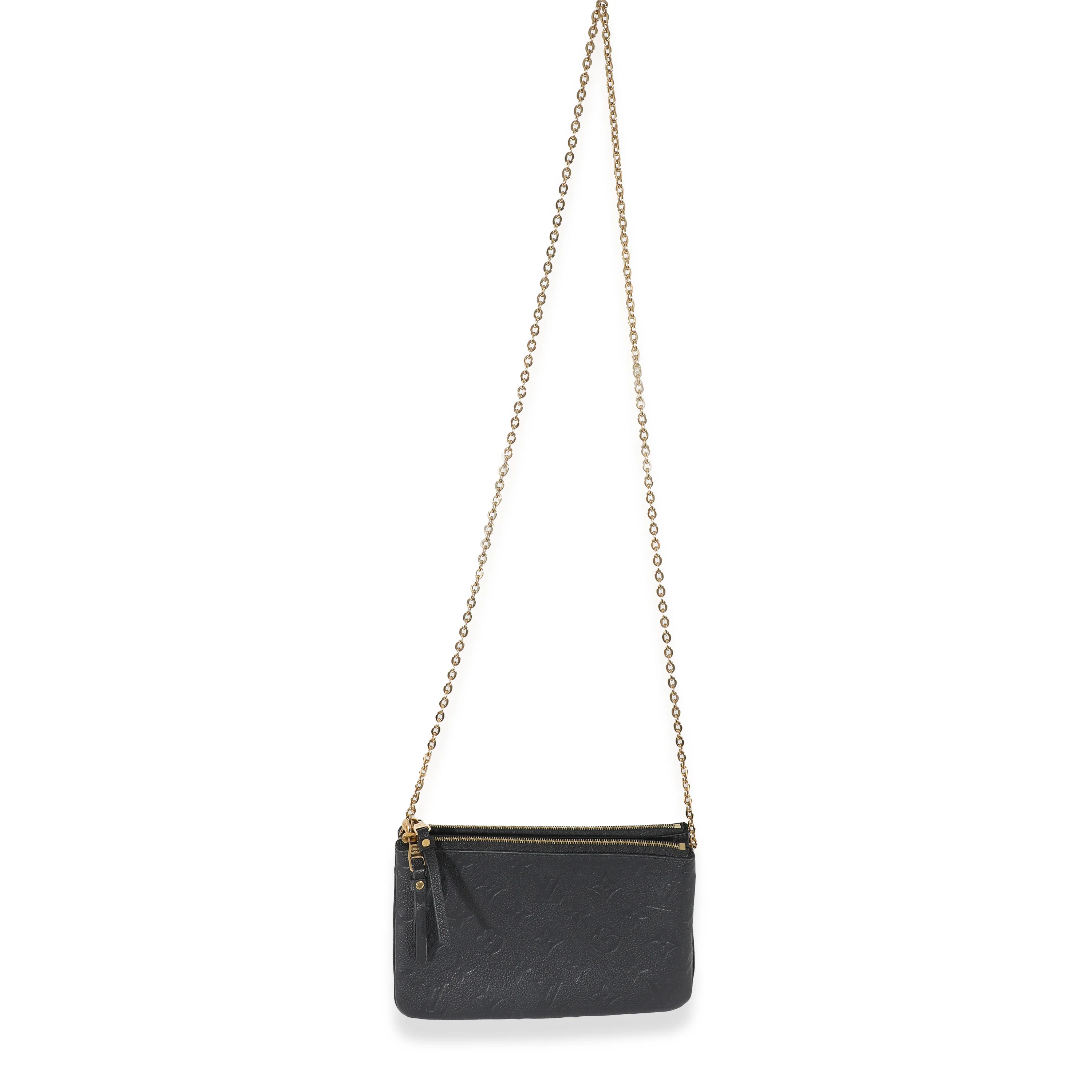 Louis Vuitton Black Empreinte Double Zip Pochette - Image 4