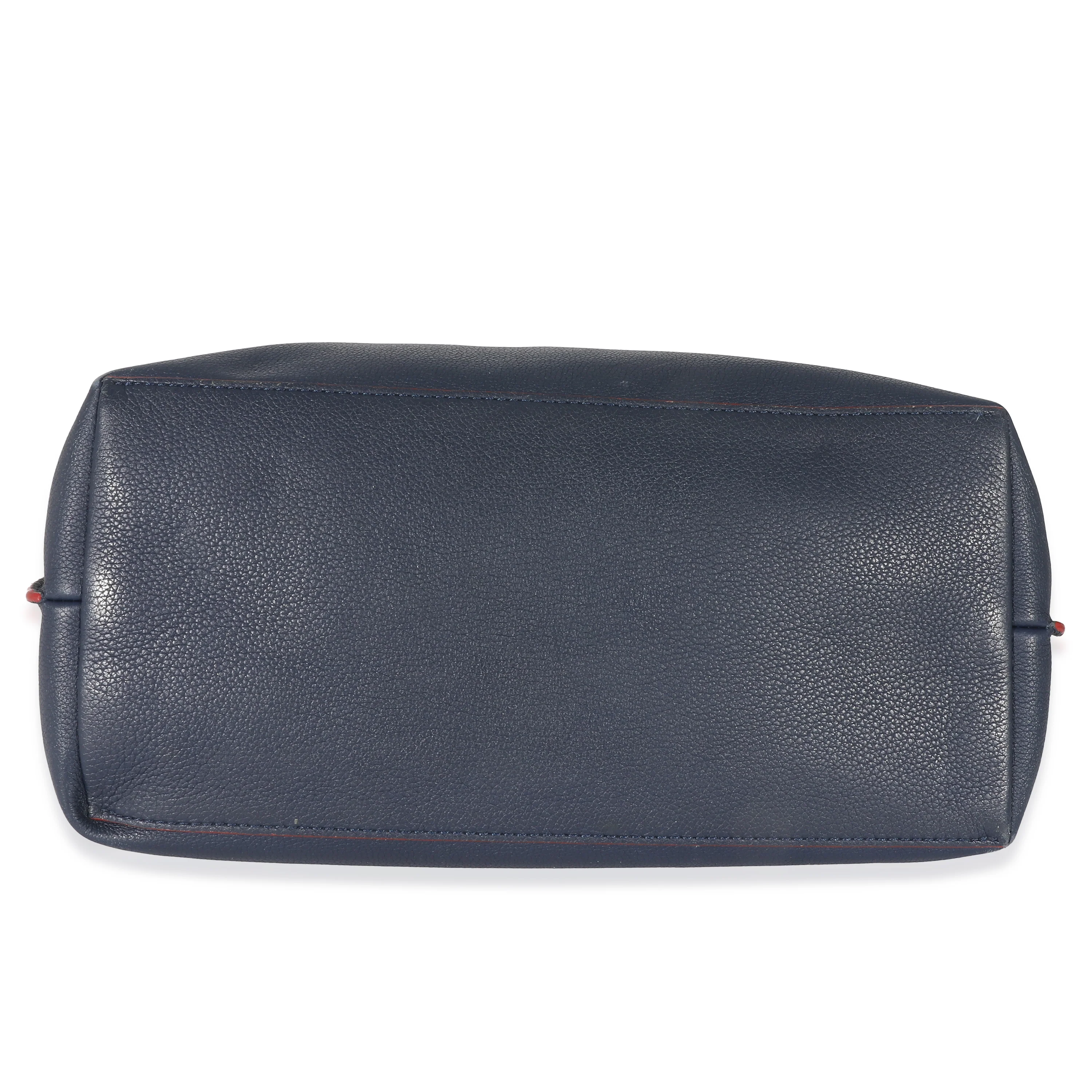 Louis Vuitton Marine Rouge Calfskin Lockme Go Tote - Image 5