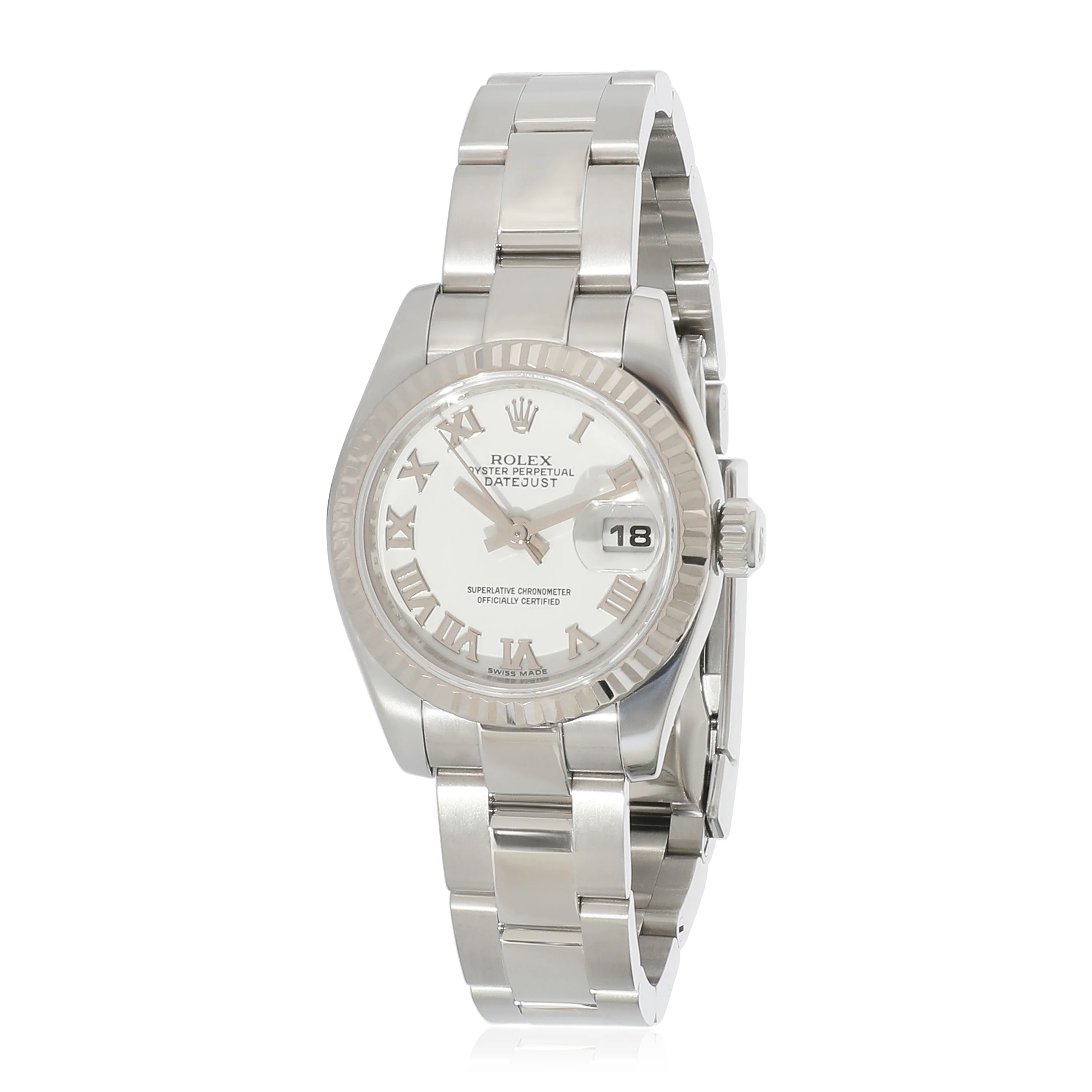 Rolex Datejust 179174 Womens Watch in 18kt Stainless Steel/White Gold
