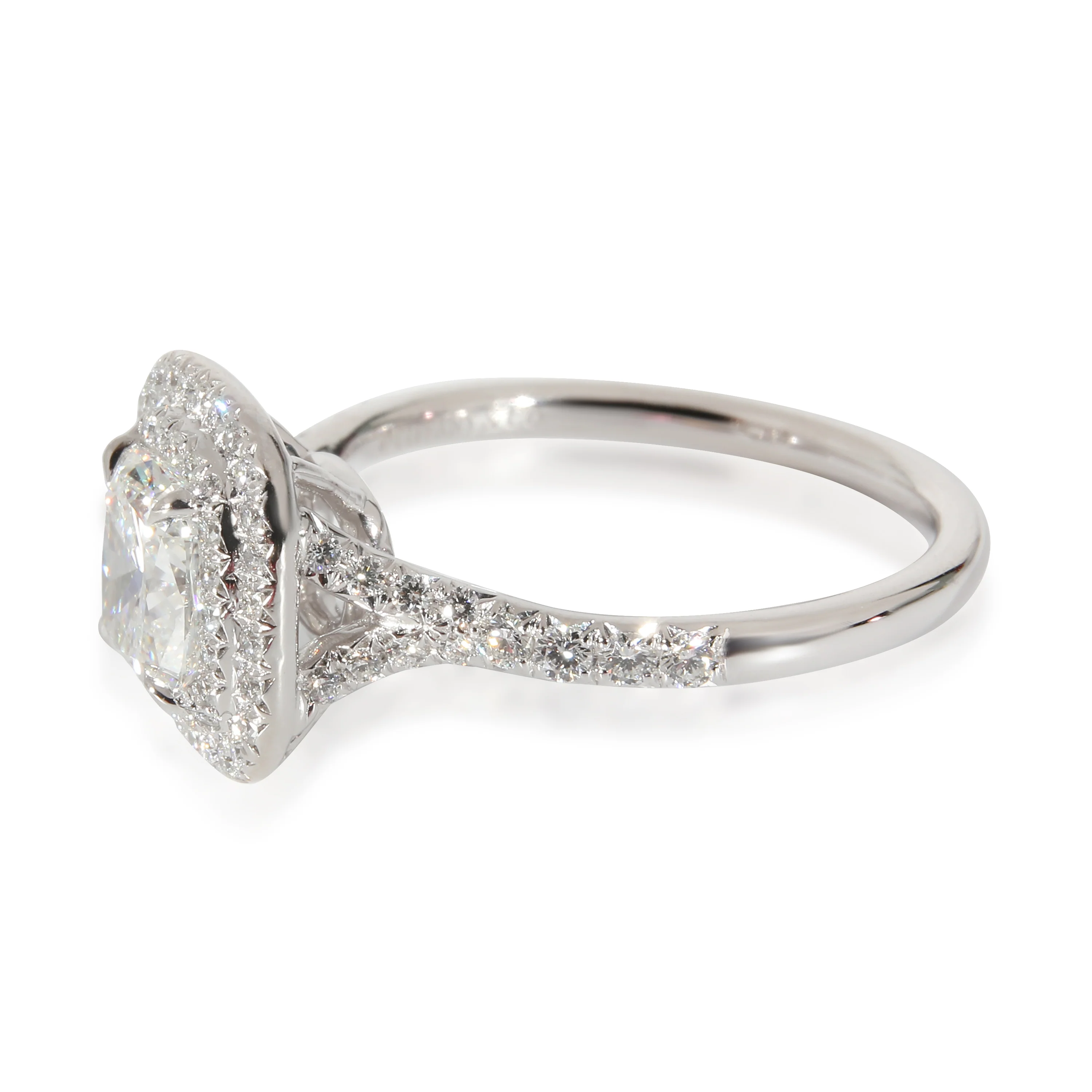 Tiffany & Co. Soleste Engagement Ring in Platinum F IF 1.31 CTW - Image 3