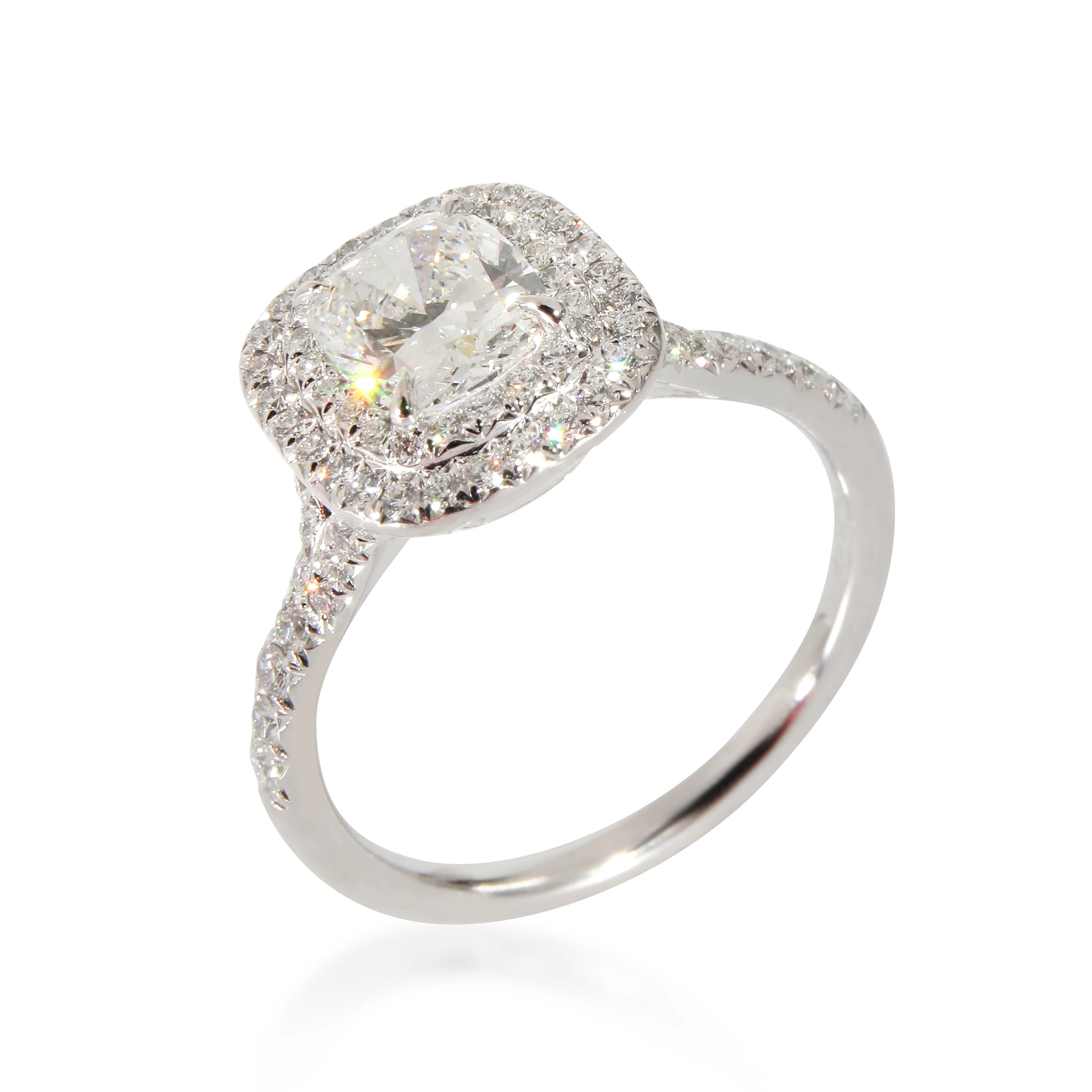 Tiffany & Co. Soleste Engagement Ring in Platinum F IF 1.31 CTW - Image 5
