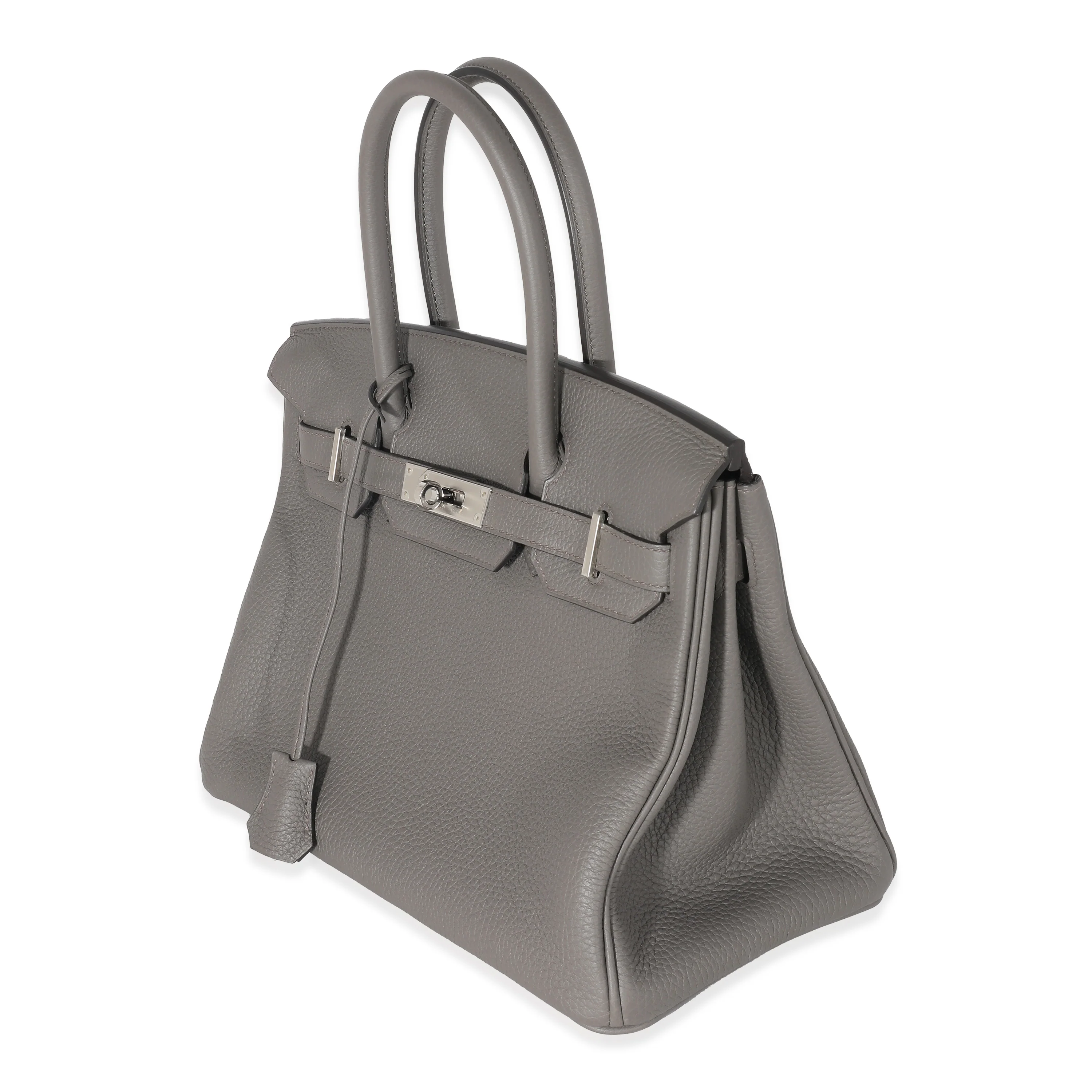 Hermès Gris Etain Togo Birkin 30 PHW - Image 2