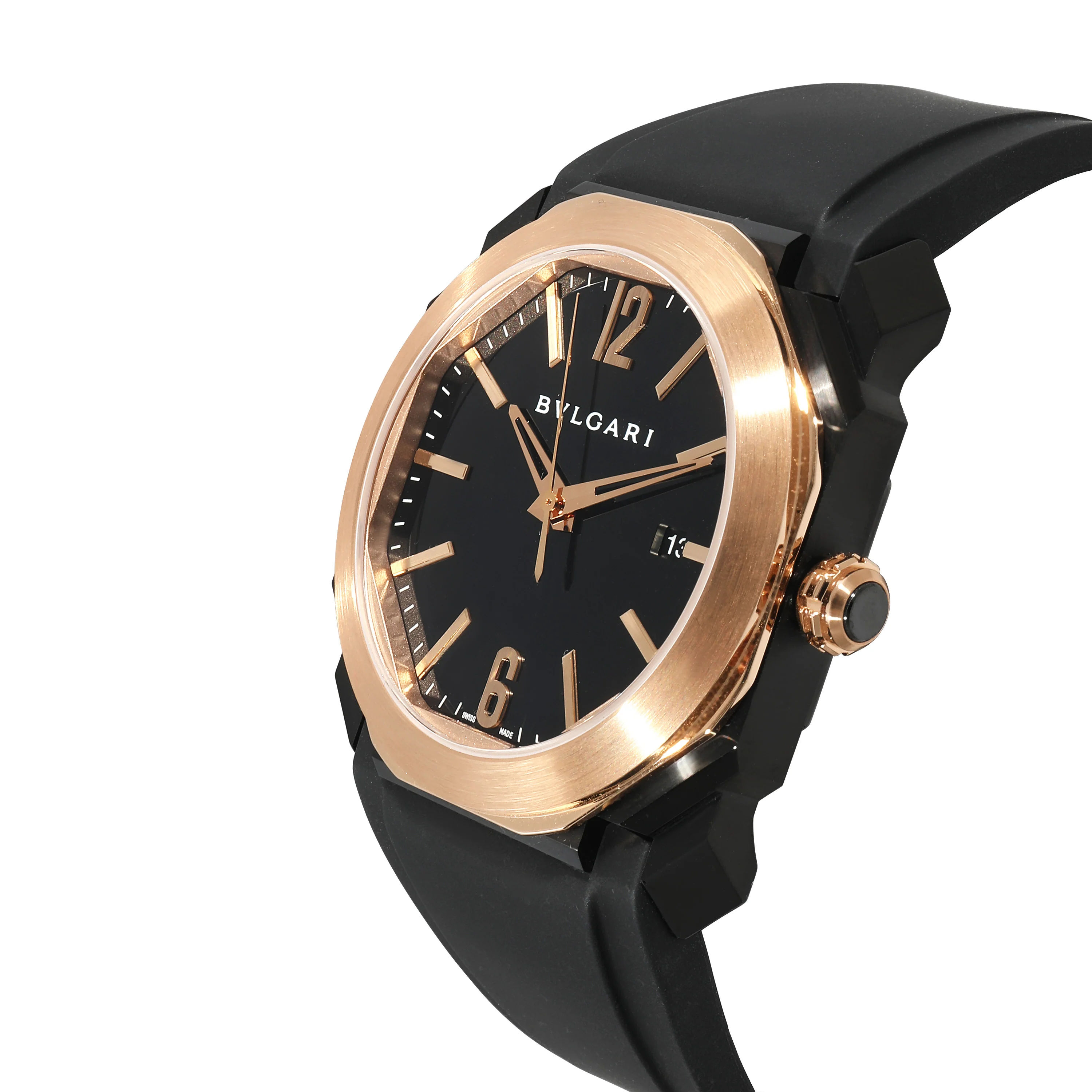 BVLGARI Octo LOriginale 102485 Mens Watch in 18kt Stainless Steel/Rose Gold - Image 3