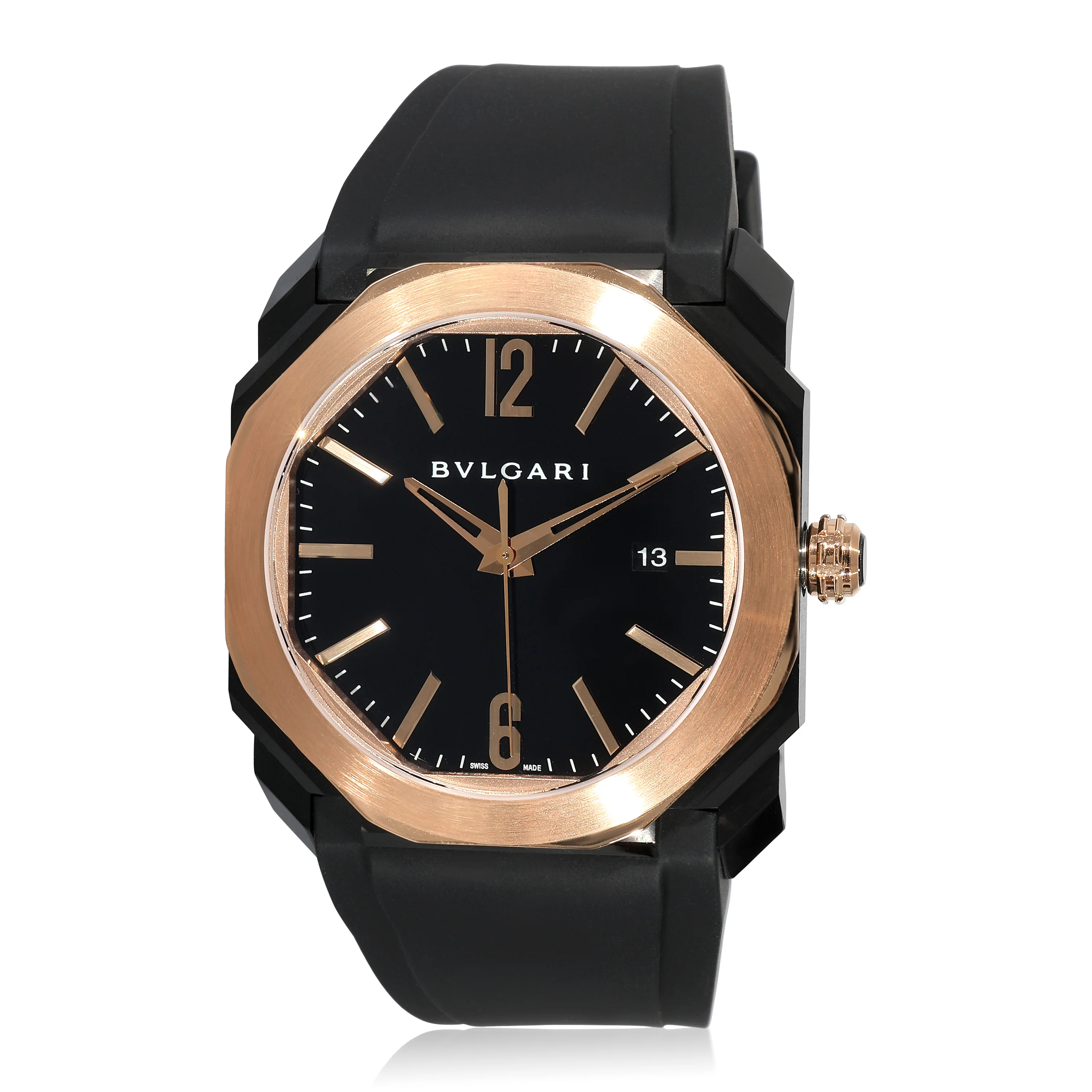 BVLGARI Octo LOriginale 102485 Mens Watch in 18kt Stainless Steel/Rose Gold - Image 6