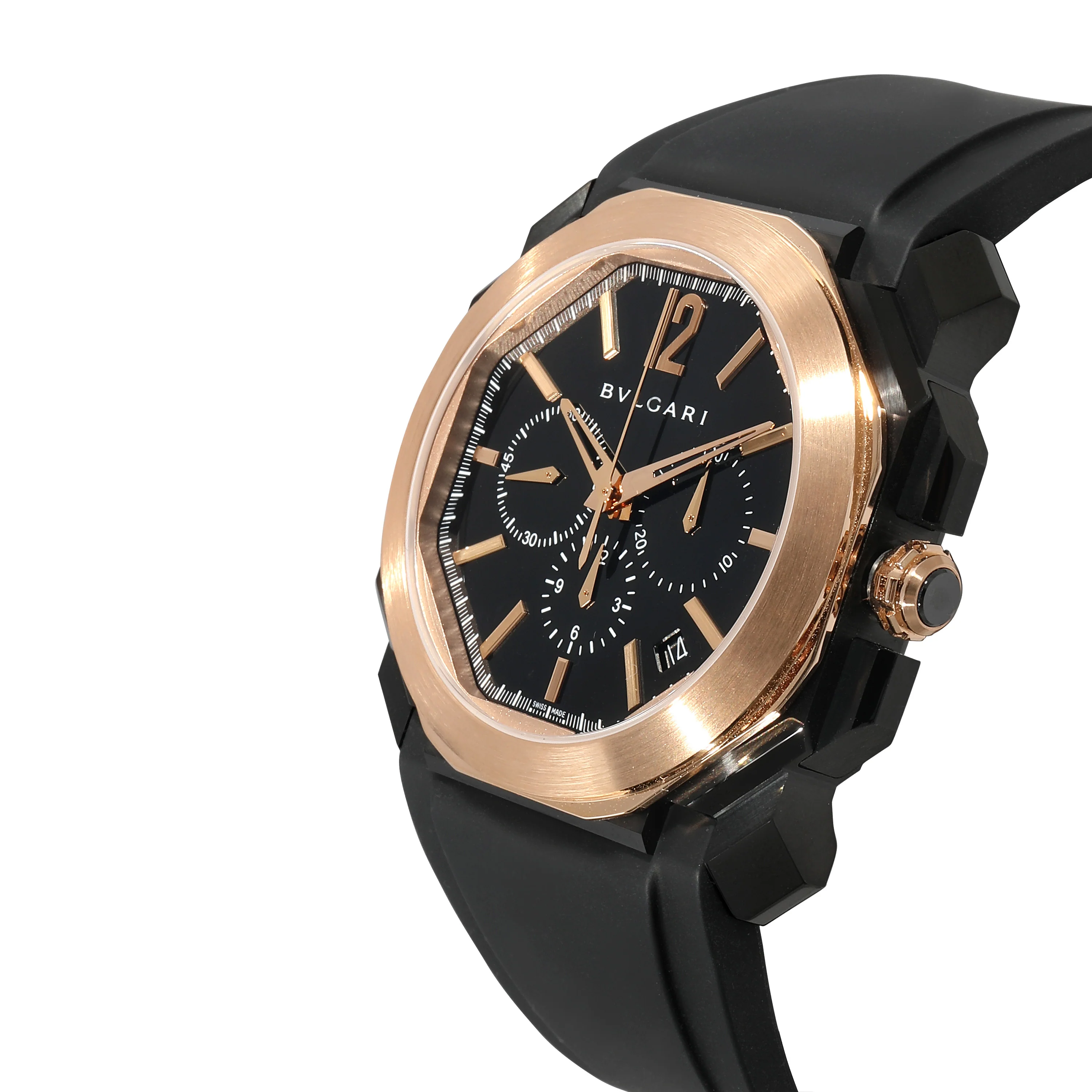 Octo Chrono 102488 Mens Watch in 18k Rose Gold/Stainless Steel - Image 3