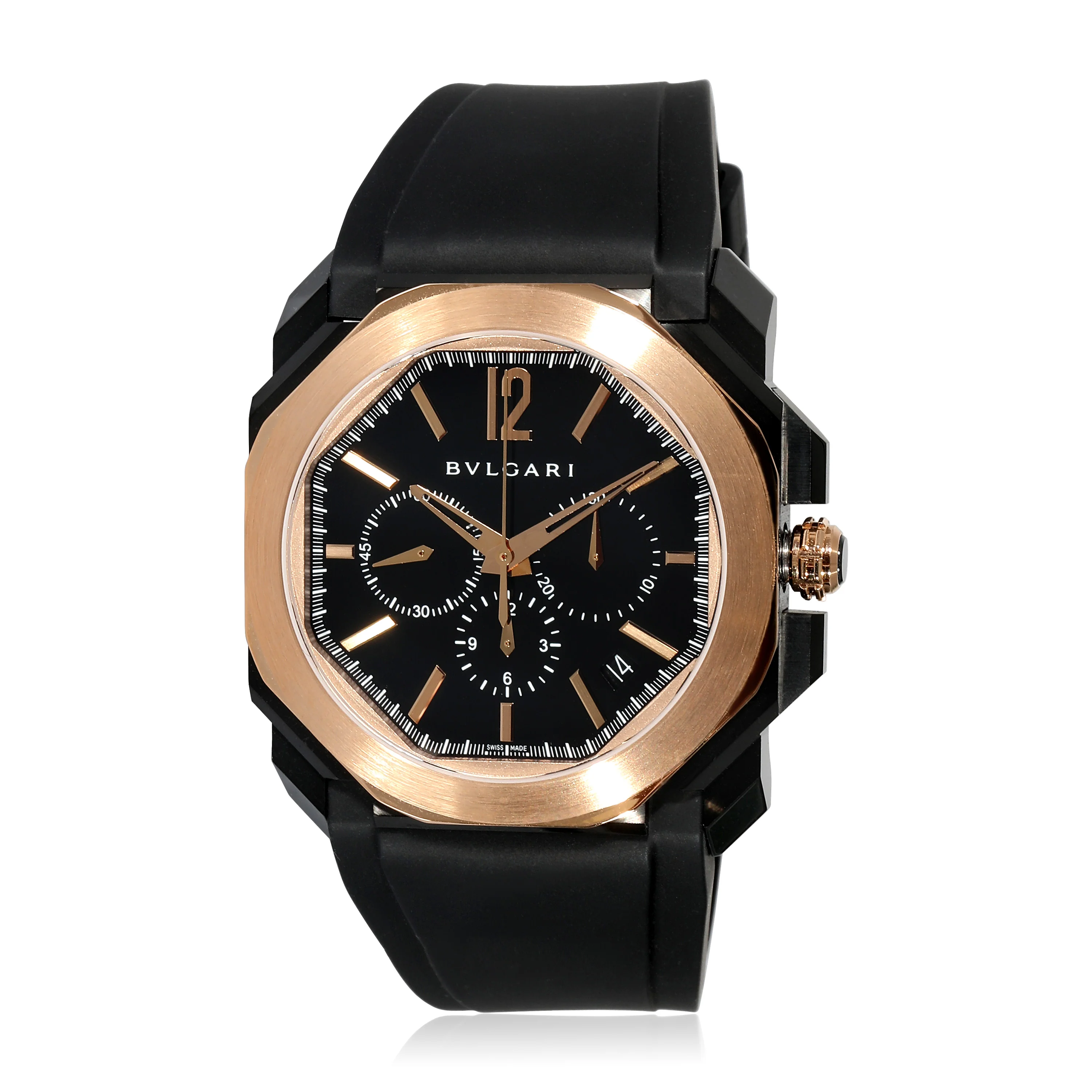 Octo Chrono 102488 Mens Watch in 18k Rose Gold/Stainless Steel - Image 6