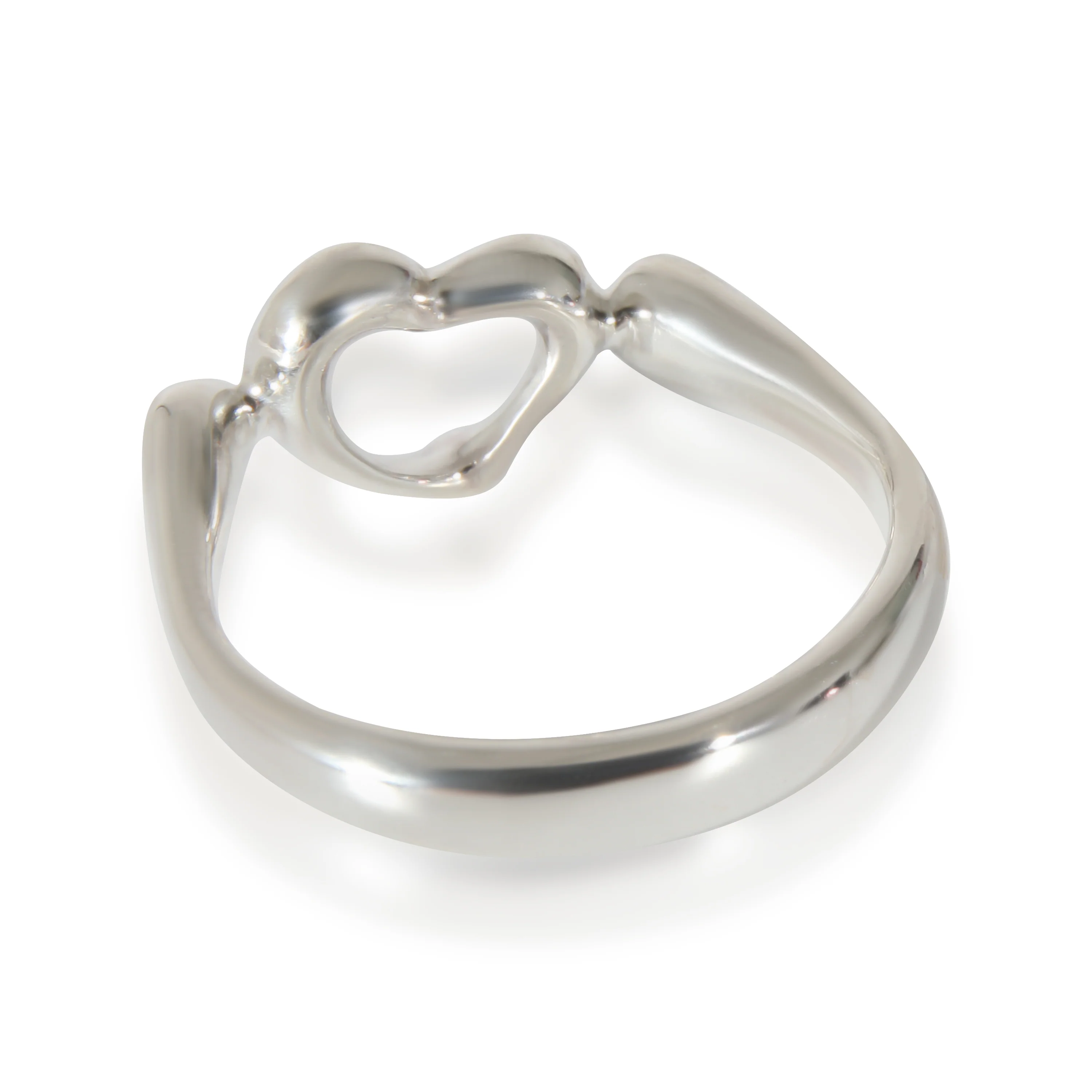 Elsa Peretti Open Heart Ring in Sterling Silver - Image 3