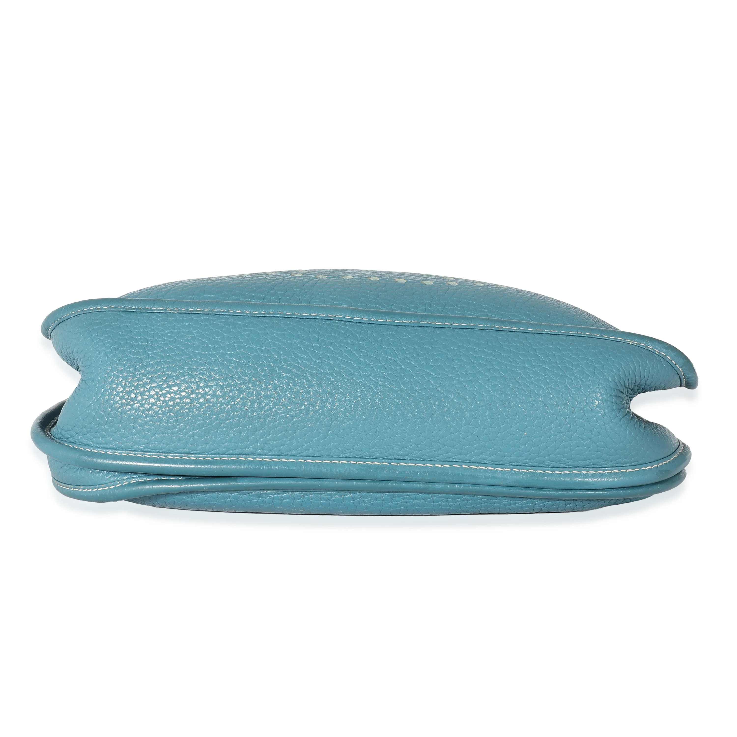 Hermès Clemence Blue Jean Evelyne III PM - Image 7