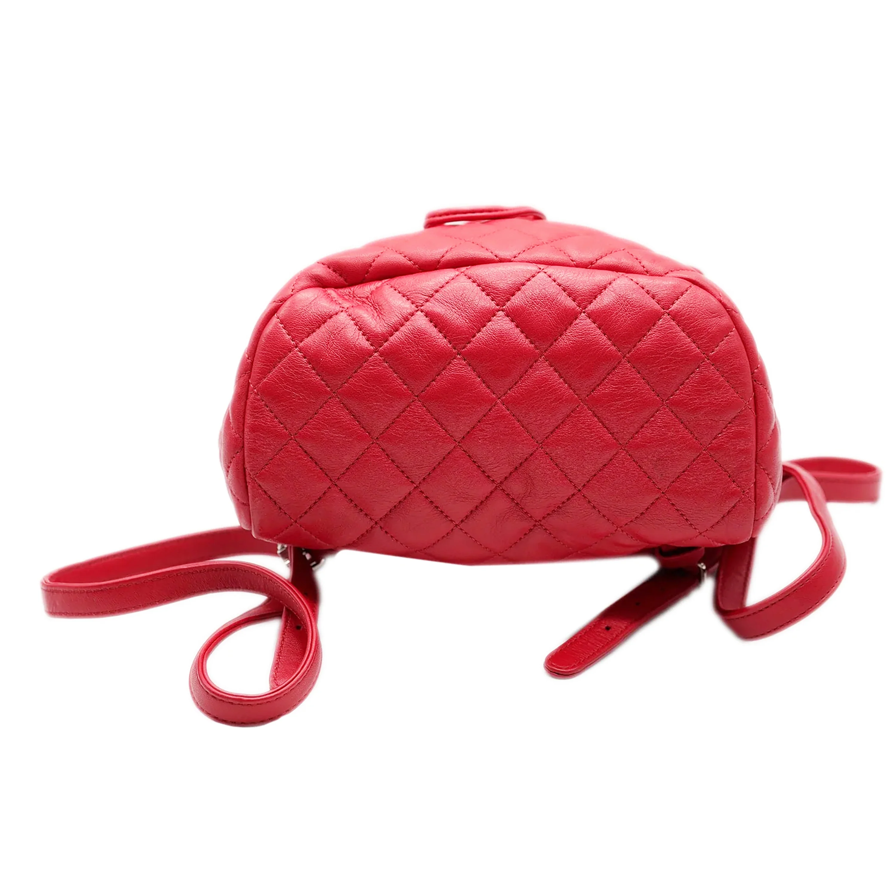 Chanel Red Quilted Lambskin Small Urban Spirit Backpack - Image 4