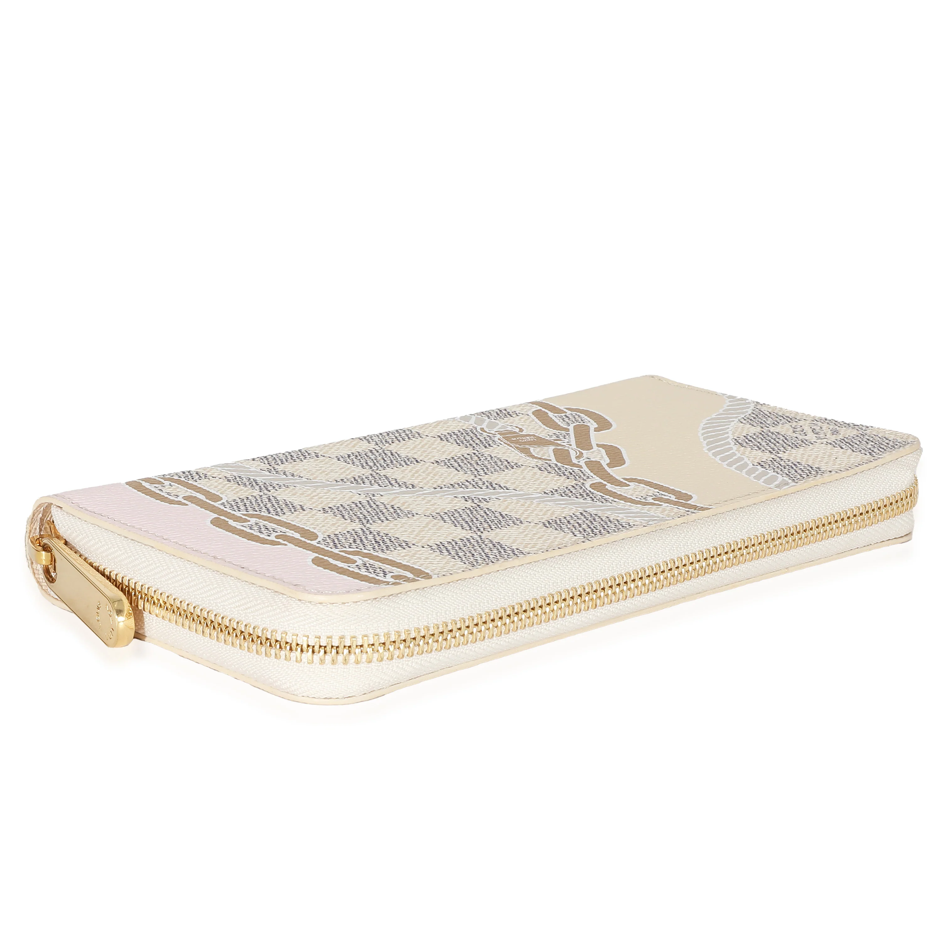 Louis Vuitton Damier Azur Canvas Nautical Zippy Wallet - Image 6