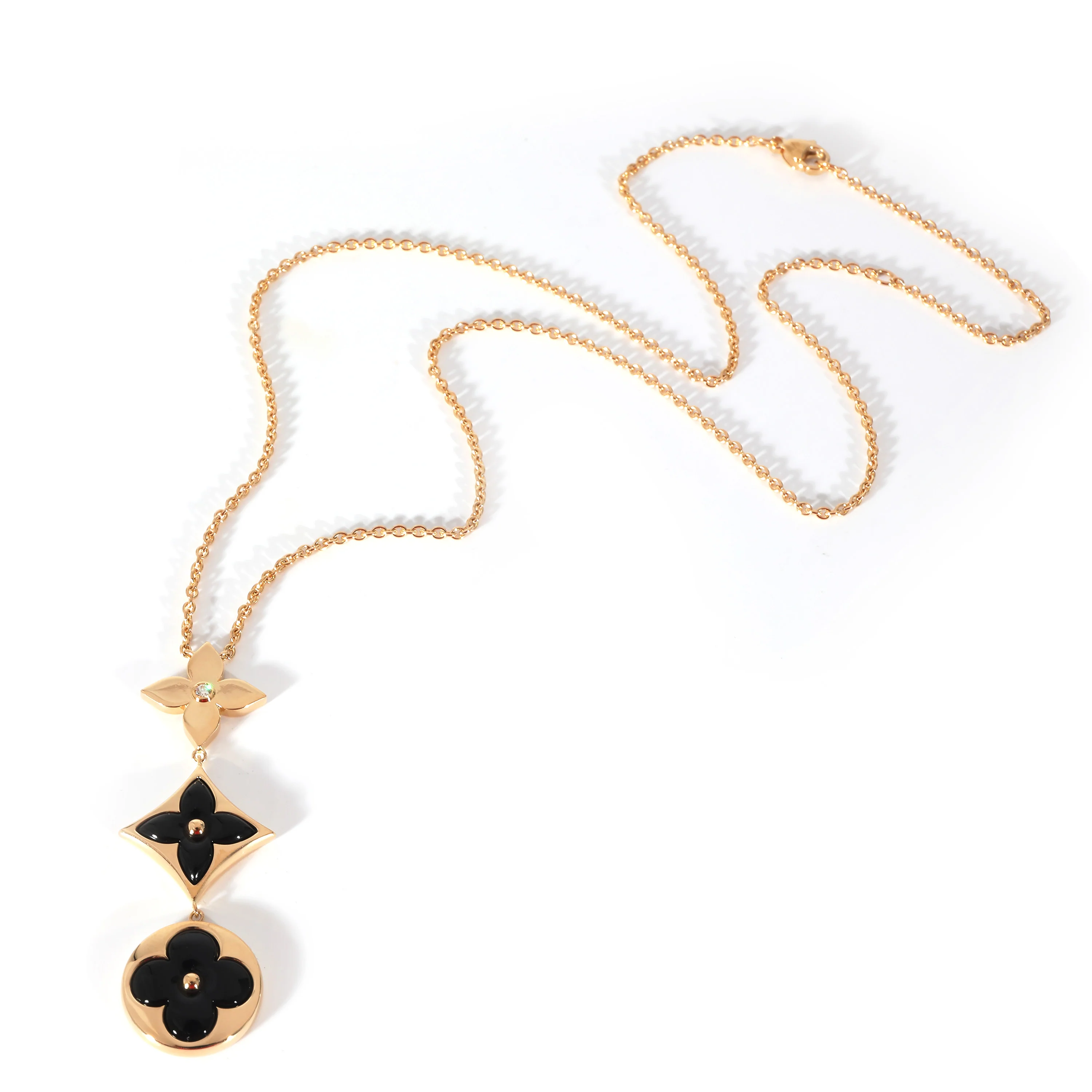 Louis Vuitton Color Blossom Necklace in 18K Yellow Gold 0.02 CTW - Image 2