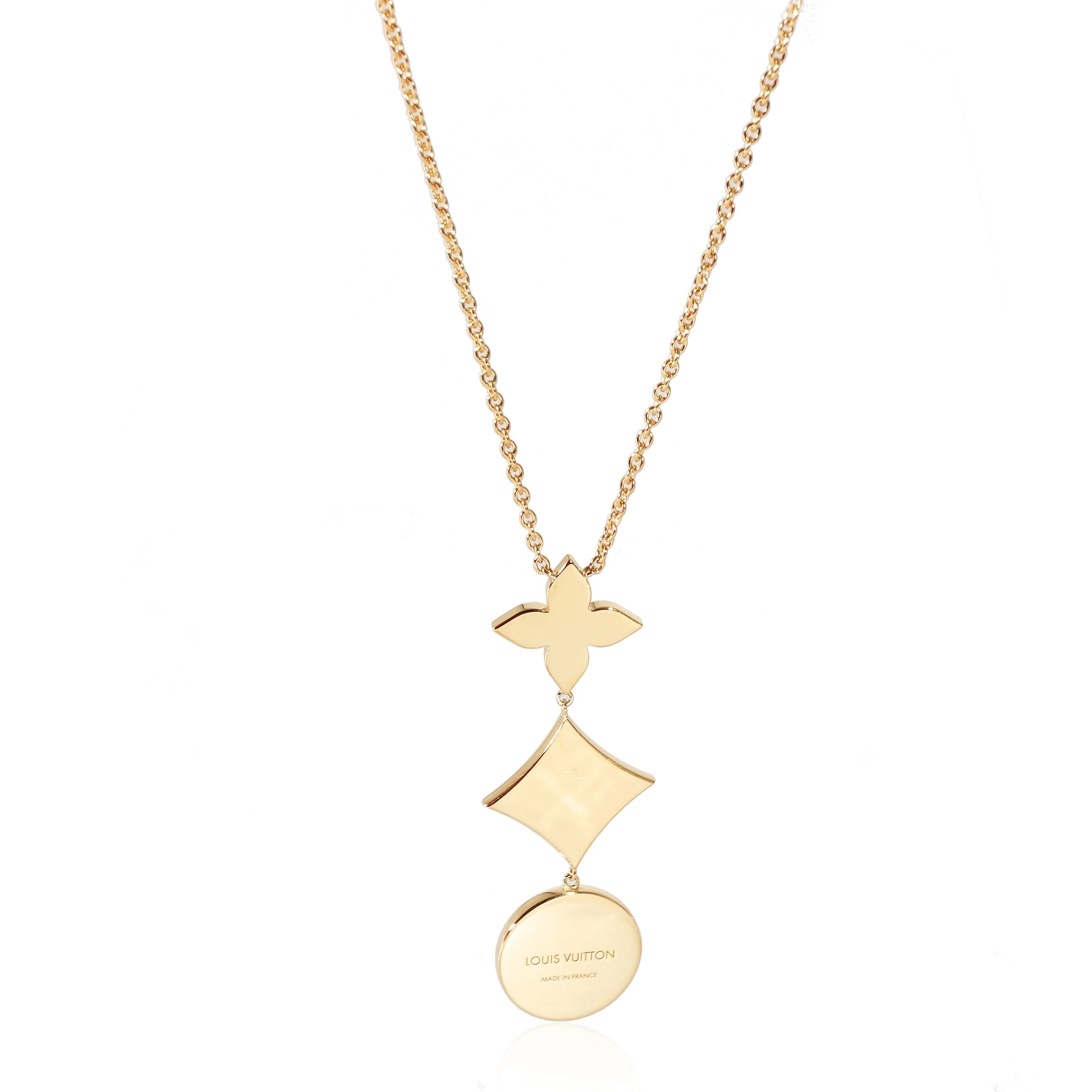 Louis Vuitton Color Blossom Necklace in 18K Yellow Gold 0.02 CTW - Image 3