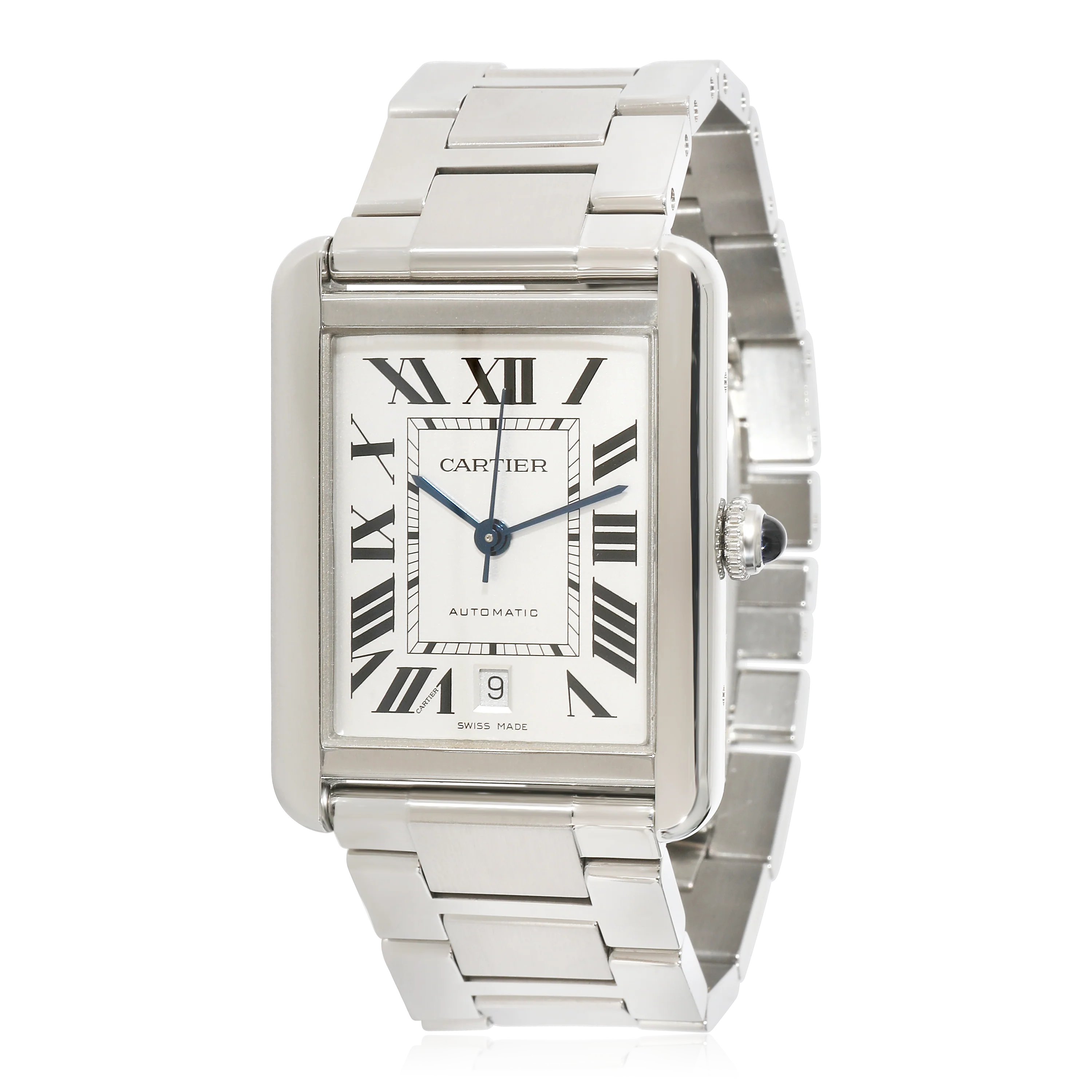 Cartier Tank Solo W5200028 Mens Watch in  Stainless Steel