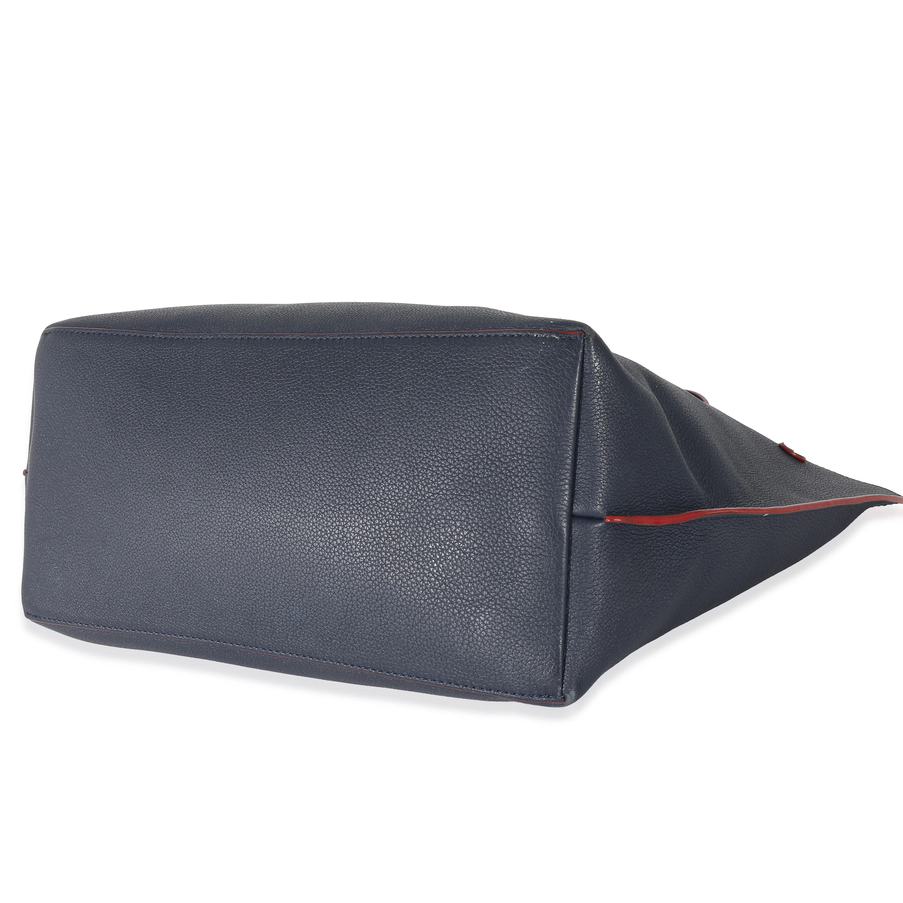 Marine Rouge Taurillon Lockme Cabas Tote - Image 7