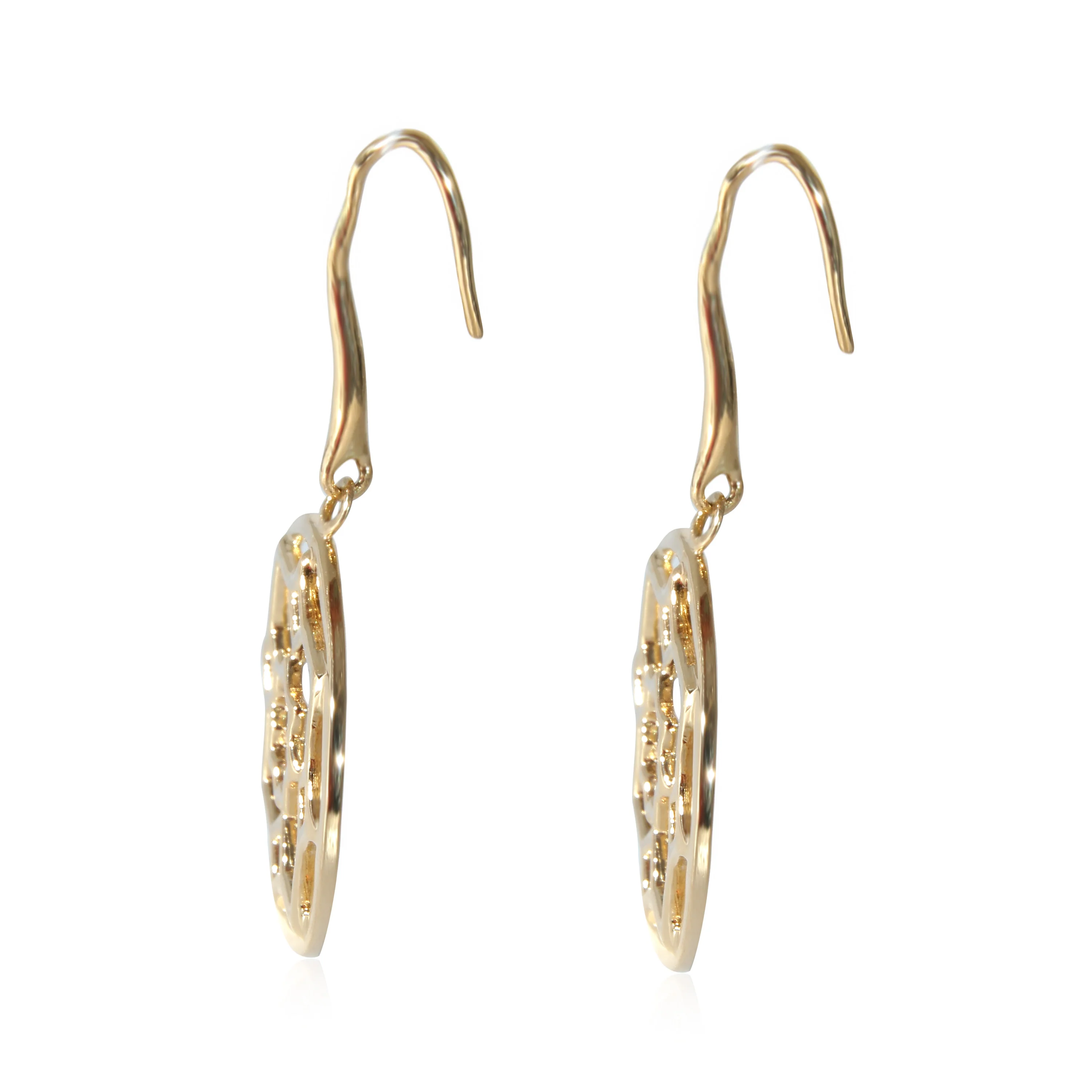 Tiffany & Co. Paloma Picasso Zellige Marrakesh Drop Earring in 18k Yellow Gold - Image 2
