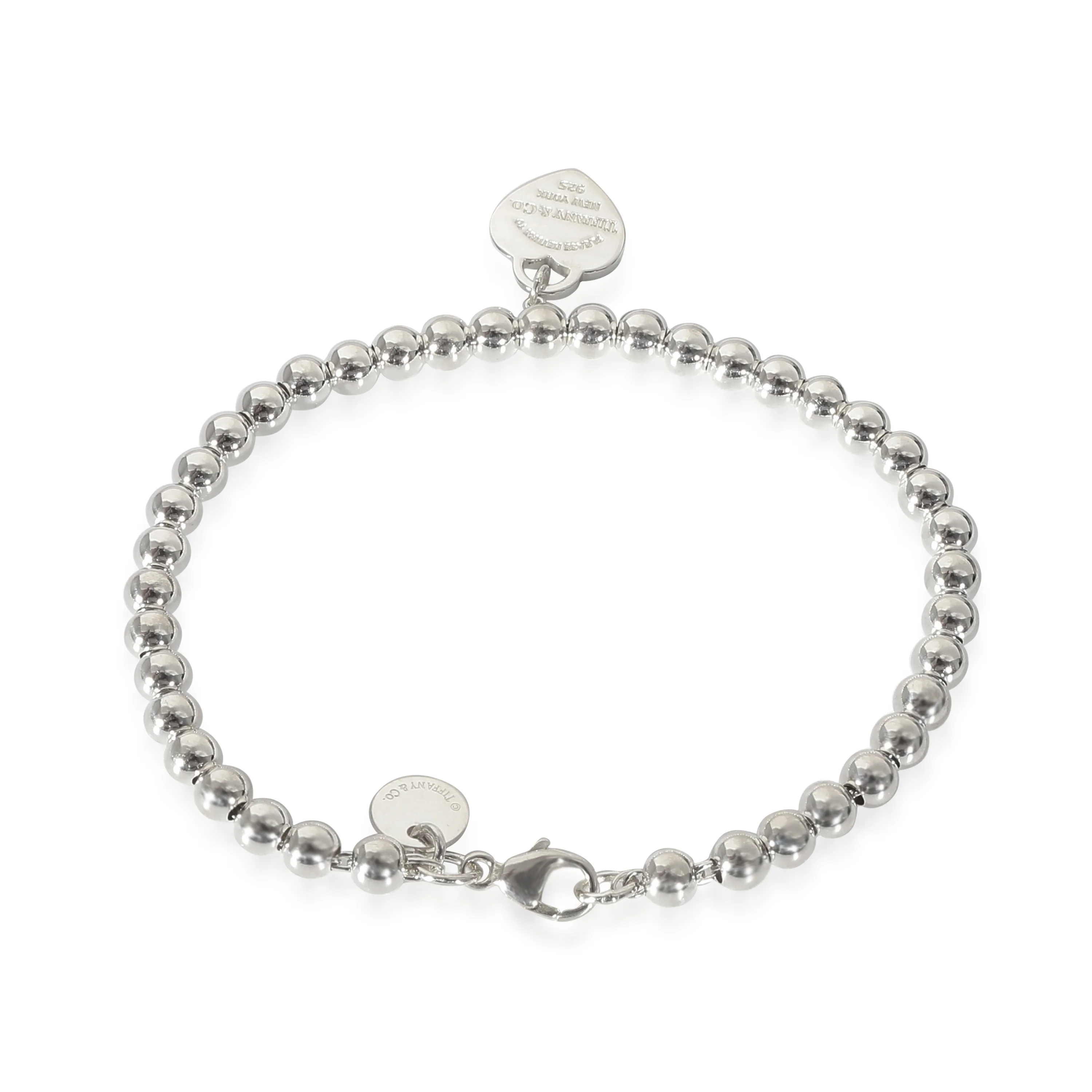 Tiffany & Co. Return To Tiffany Blue Enamel Heart Bracelet in Sterling Silver - Image 3