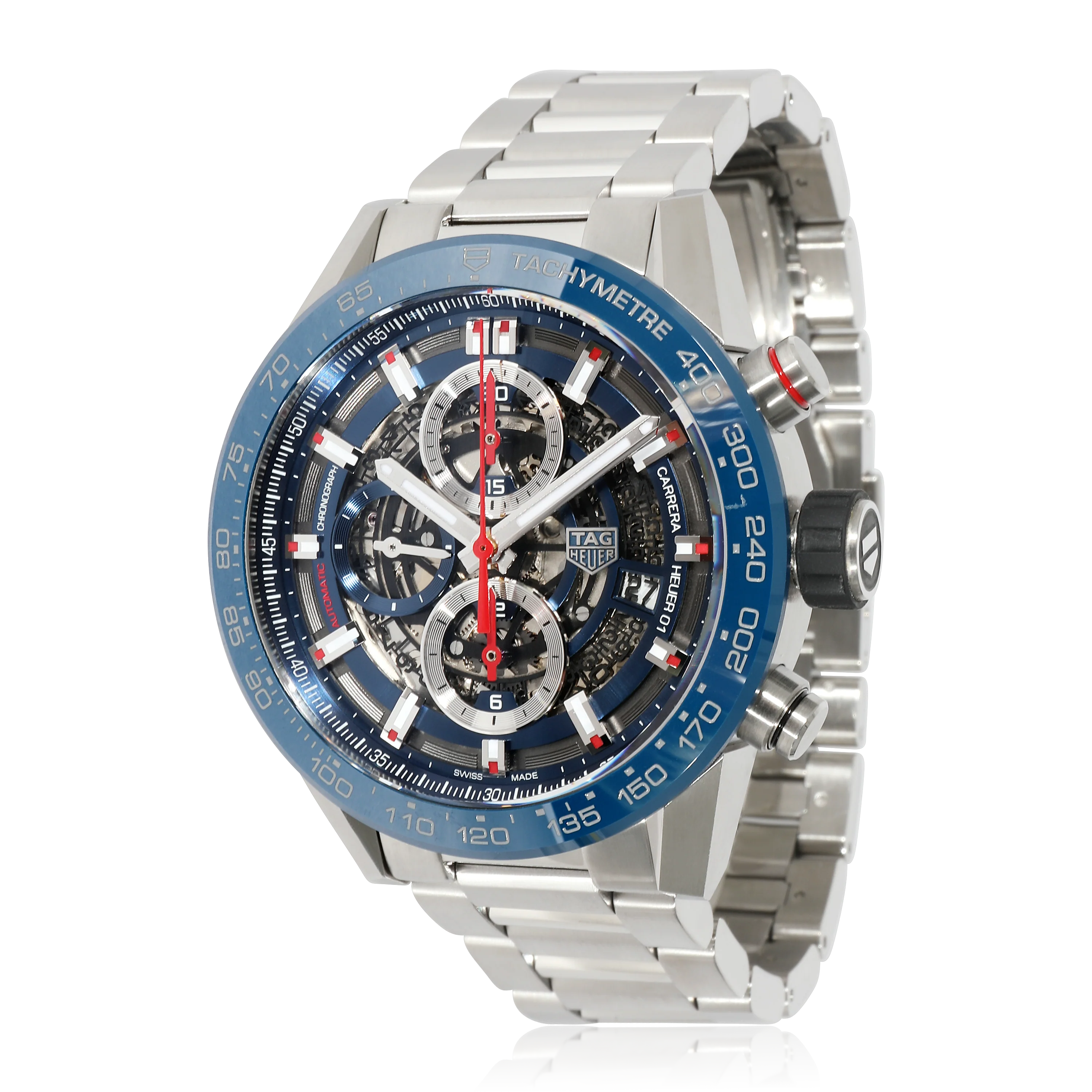Tag Heuer Carrera Calibre 01 CAR20IT.BA0766 Mens Watch in  Stainless Steel/Cera