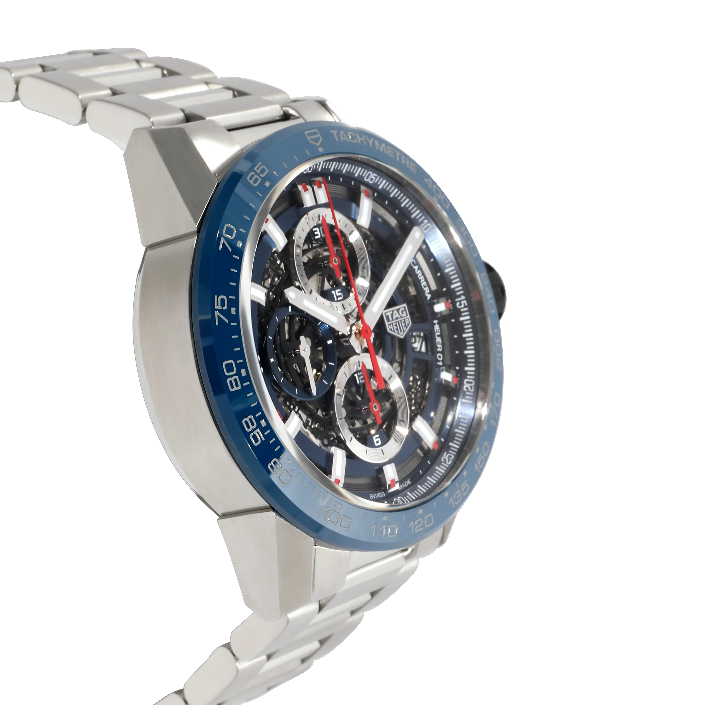 Tag Heuer Carrera Calibre 01 CAR20IT.BA0766 Mens Watch in  Stainless Steel/Cera - Image 2