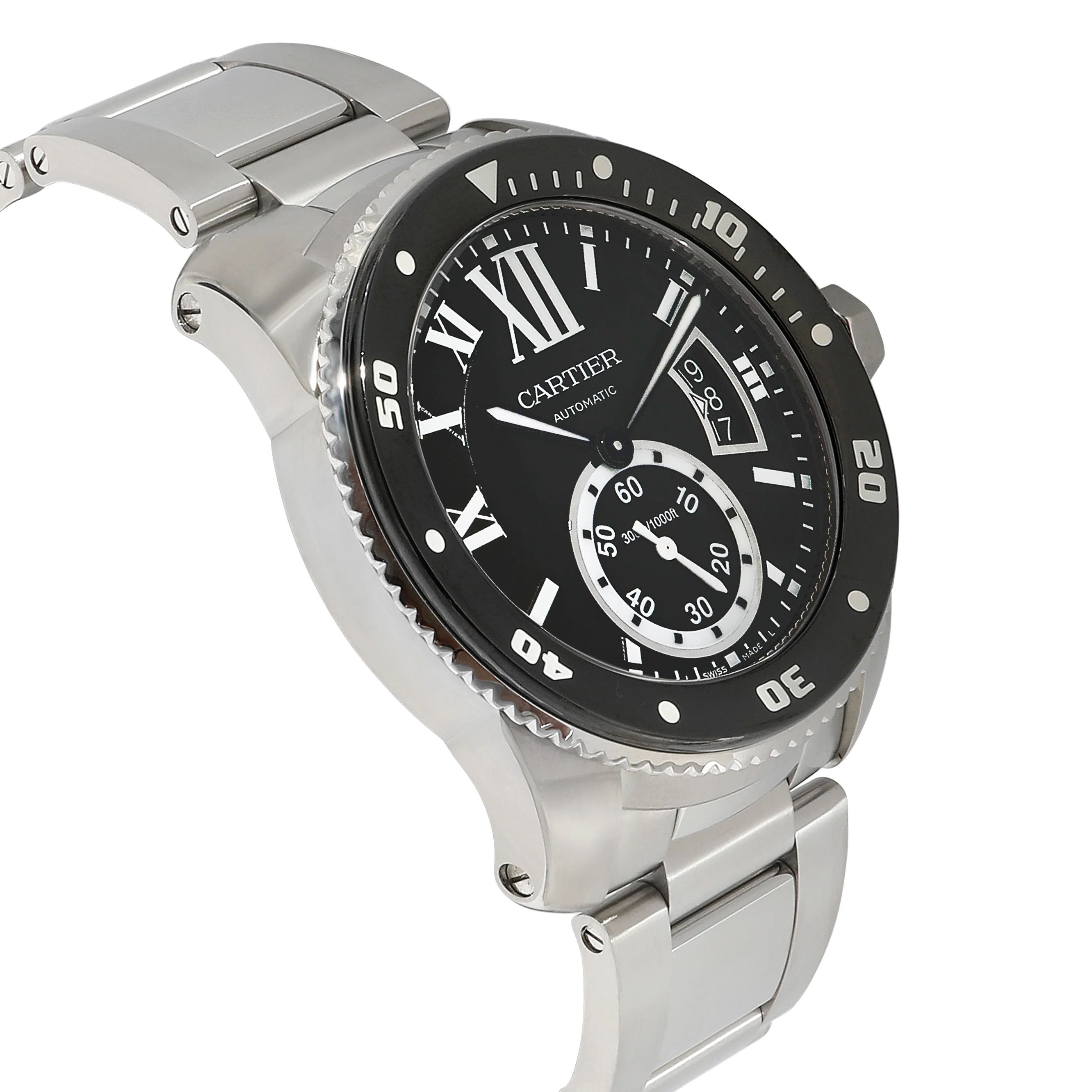 Cartier Caibre Diver W7100057 Mens Watch in Stainless Steel - Image 2