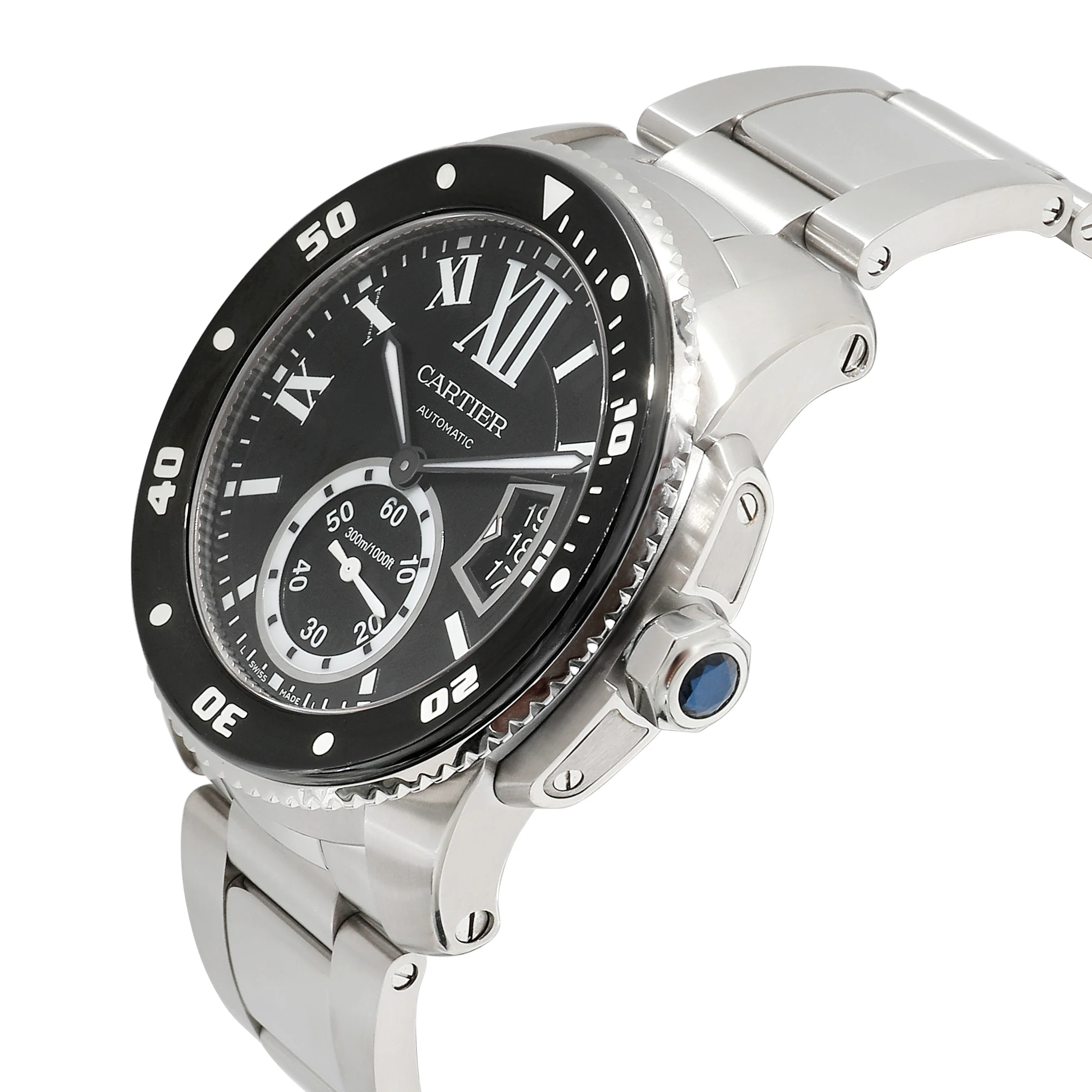 Cartier Caibre Diver W7100057 Mens Watch in Stainless Steel - Image 3