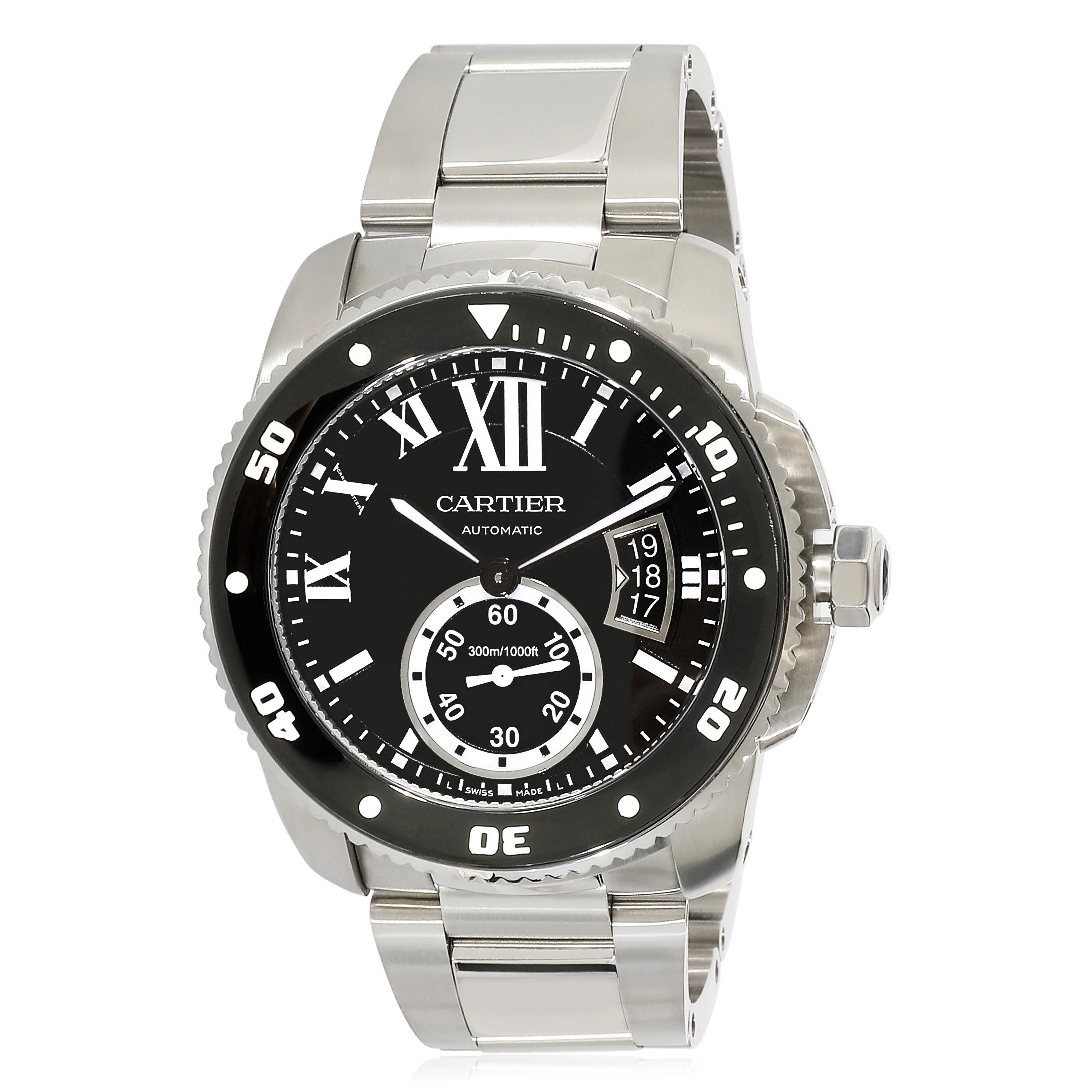 Cartier Caibre Diver W7100057 Mens Watch in Stainless Steel - Image 5