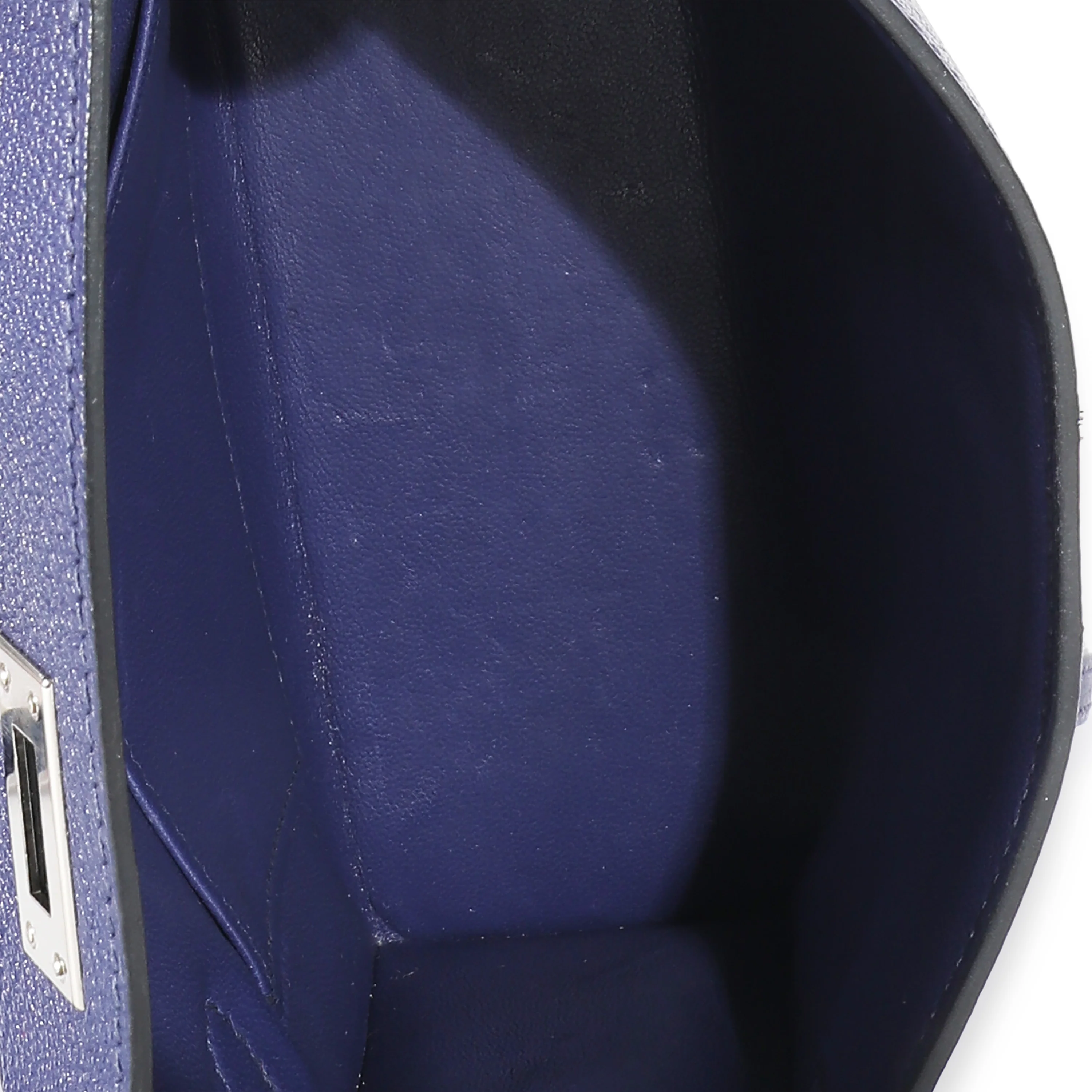 Hermès Mysore Chèvre Navy Bleu Encre Mini Kelly II 20 PHW - Image 8
