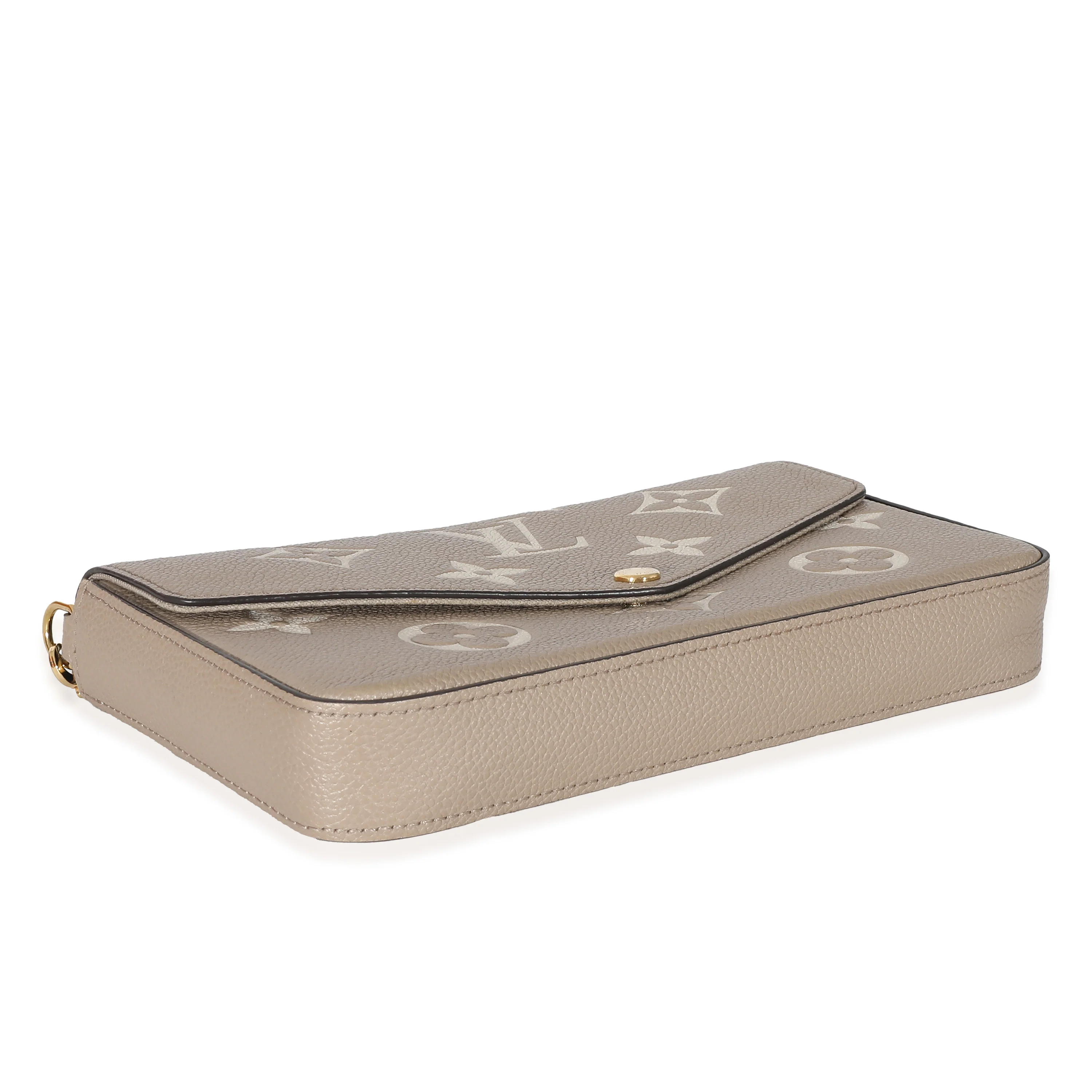 Louis Vuitton Tourterelle Creme Empreinte Giant Monogram Félicie Pochette - Image 4