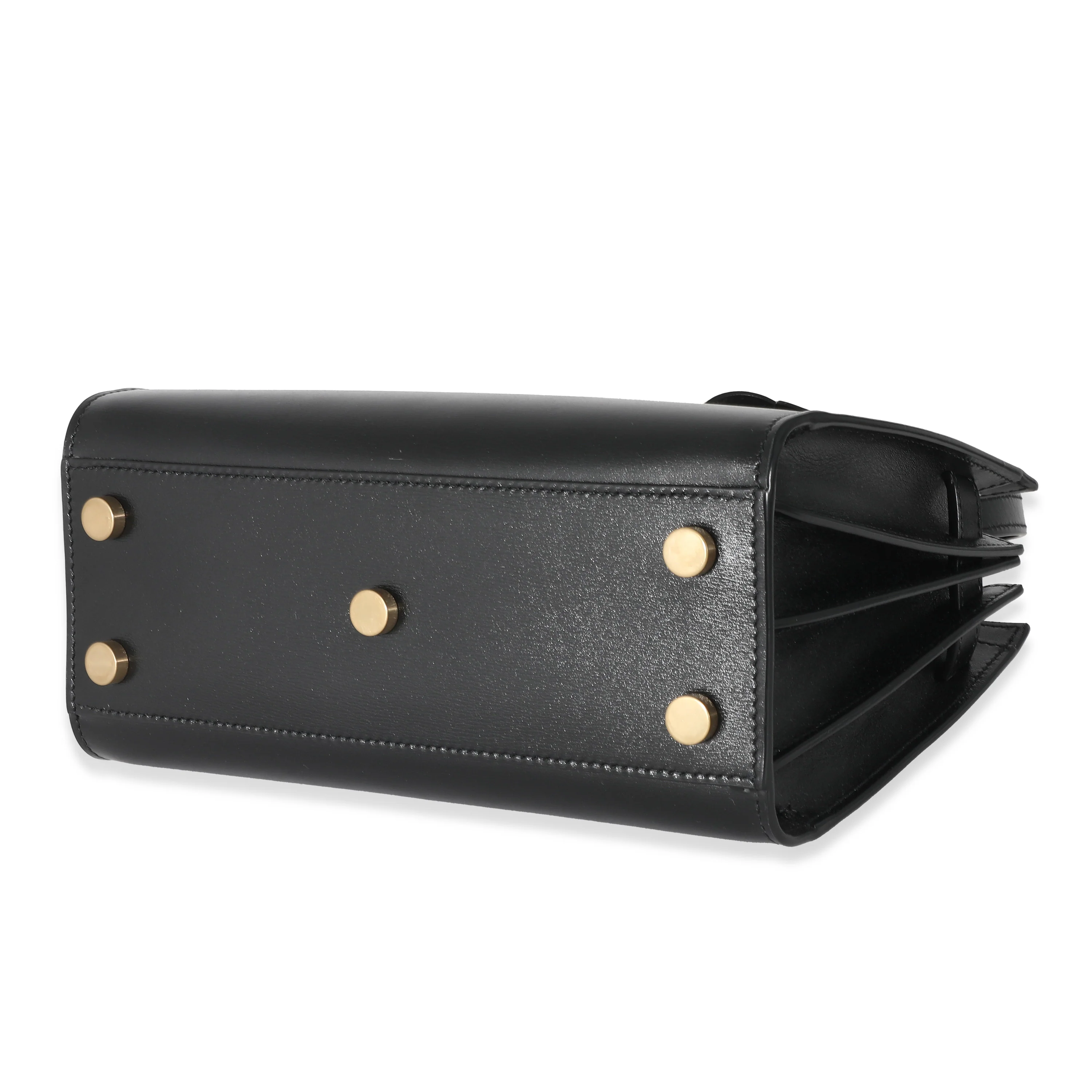 Saint Laurent Black Shiny Leather Nano Sac De Jour - Image 5