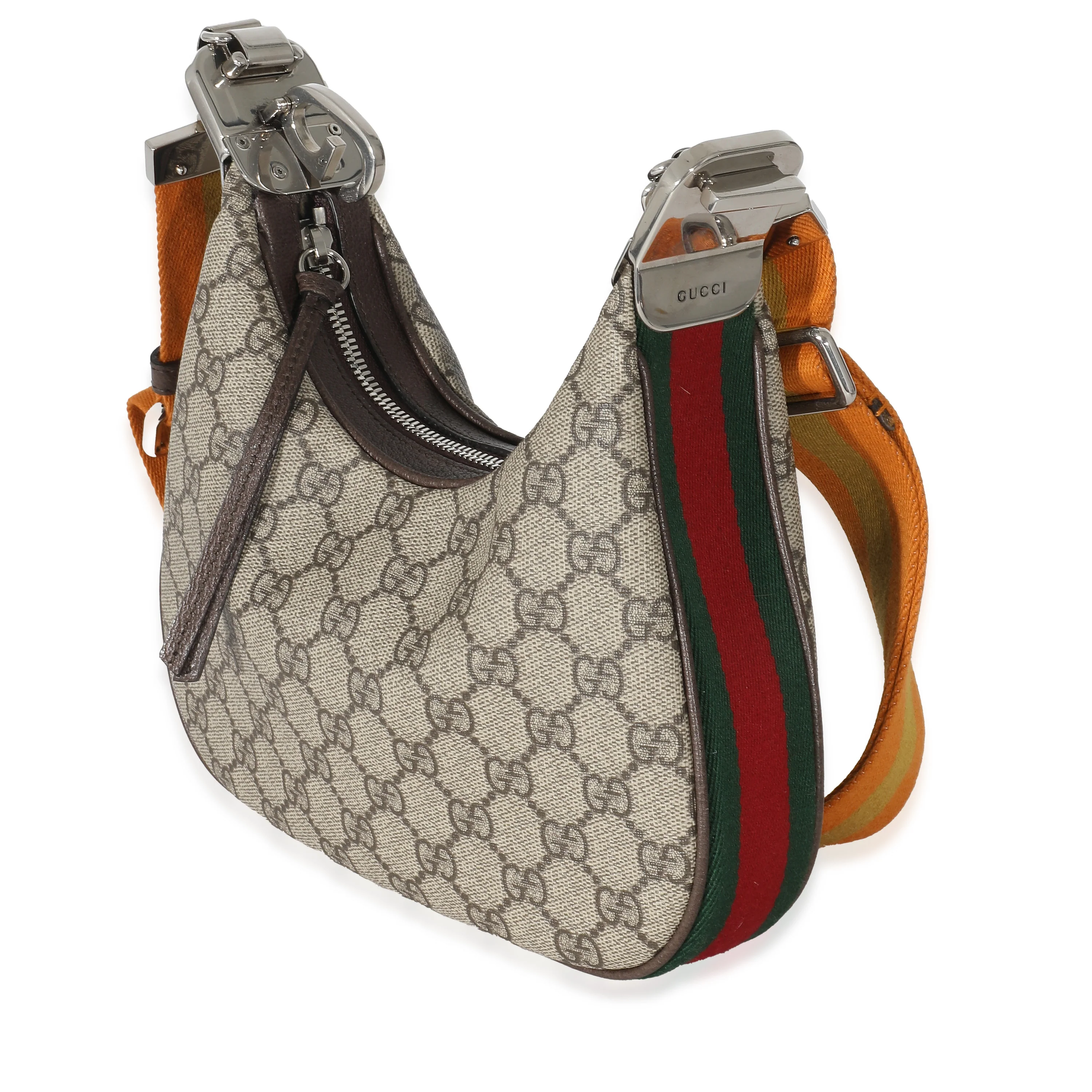 Gucci Beige GG Supreme Small Attache Shoulder Bag - Image 2