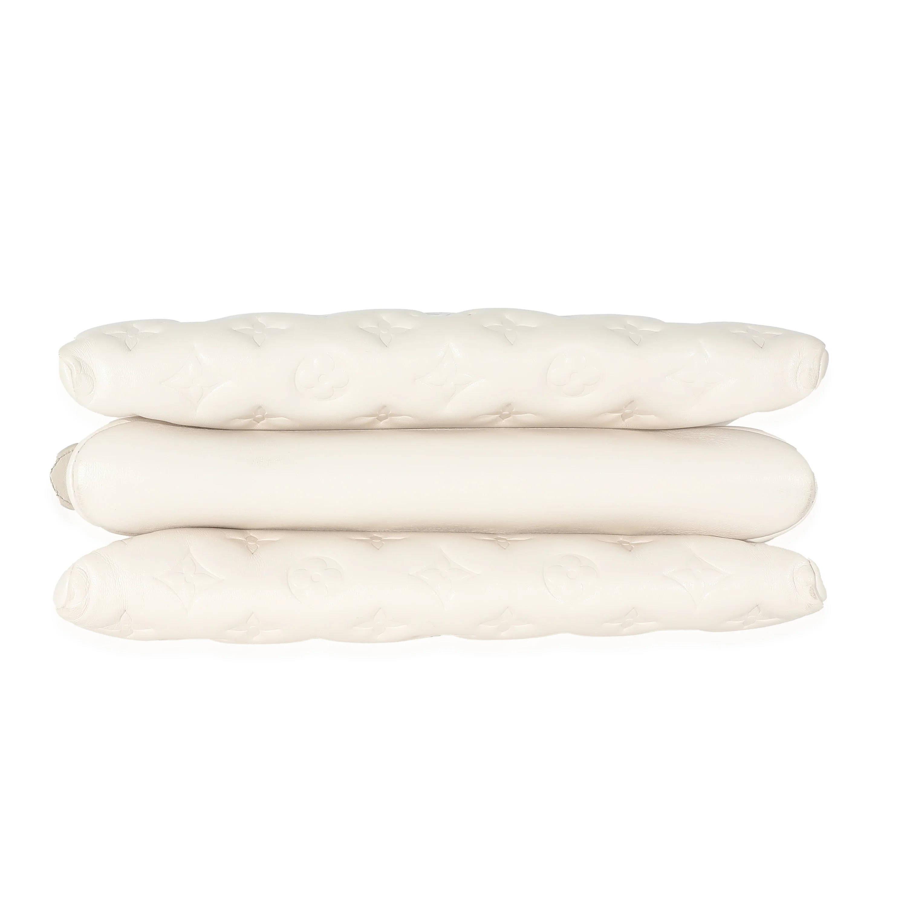 Louis Vuitton Cream Puffy Lambskin Monogram Coussin PM - Image 4