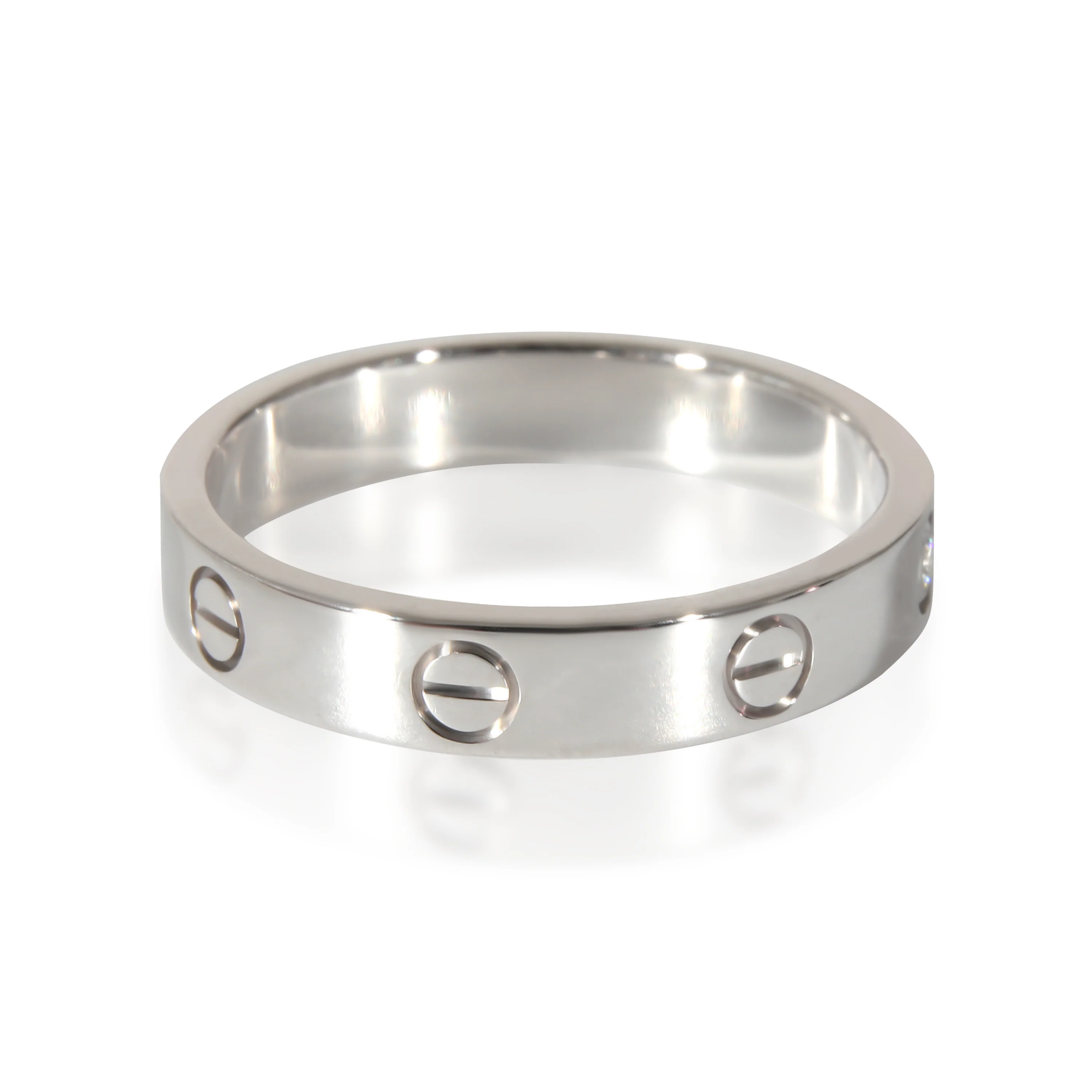 Cartier Love Band in 18K White Gold 0.02 CTW - Image 3