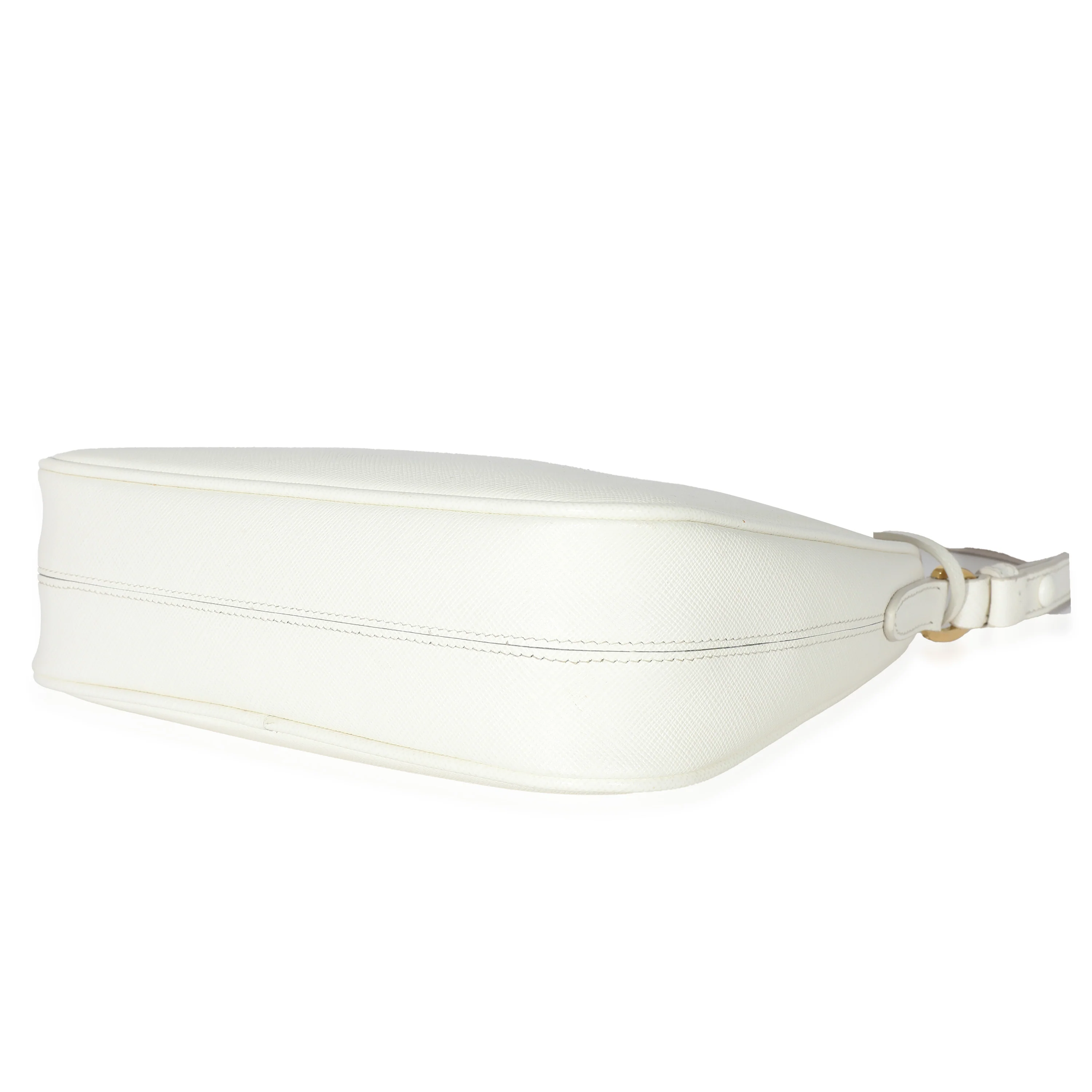 Prada White Saffiano Re-Edition Saffiano Mini Bag - Image 5