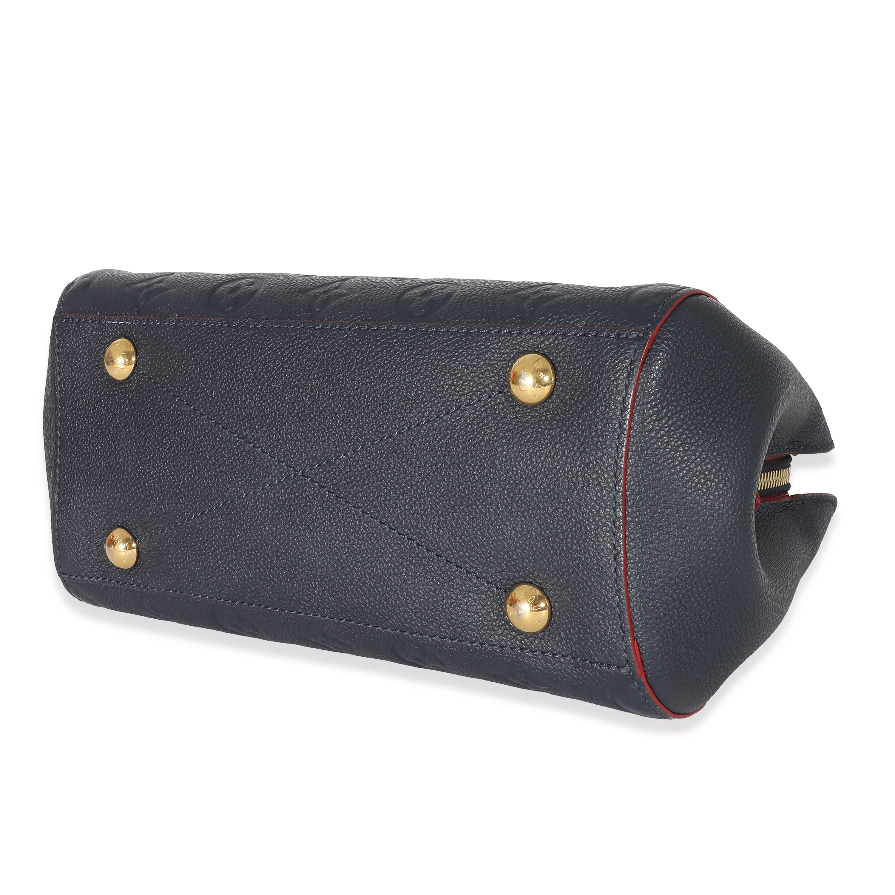 Louis Vuitton Marine Rouge Monogram Empreinte Montaigne BB - Image 7