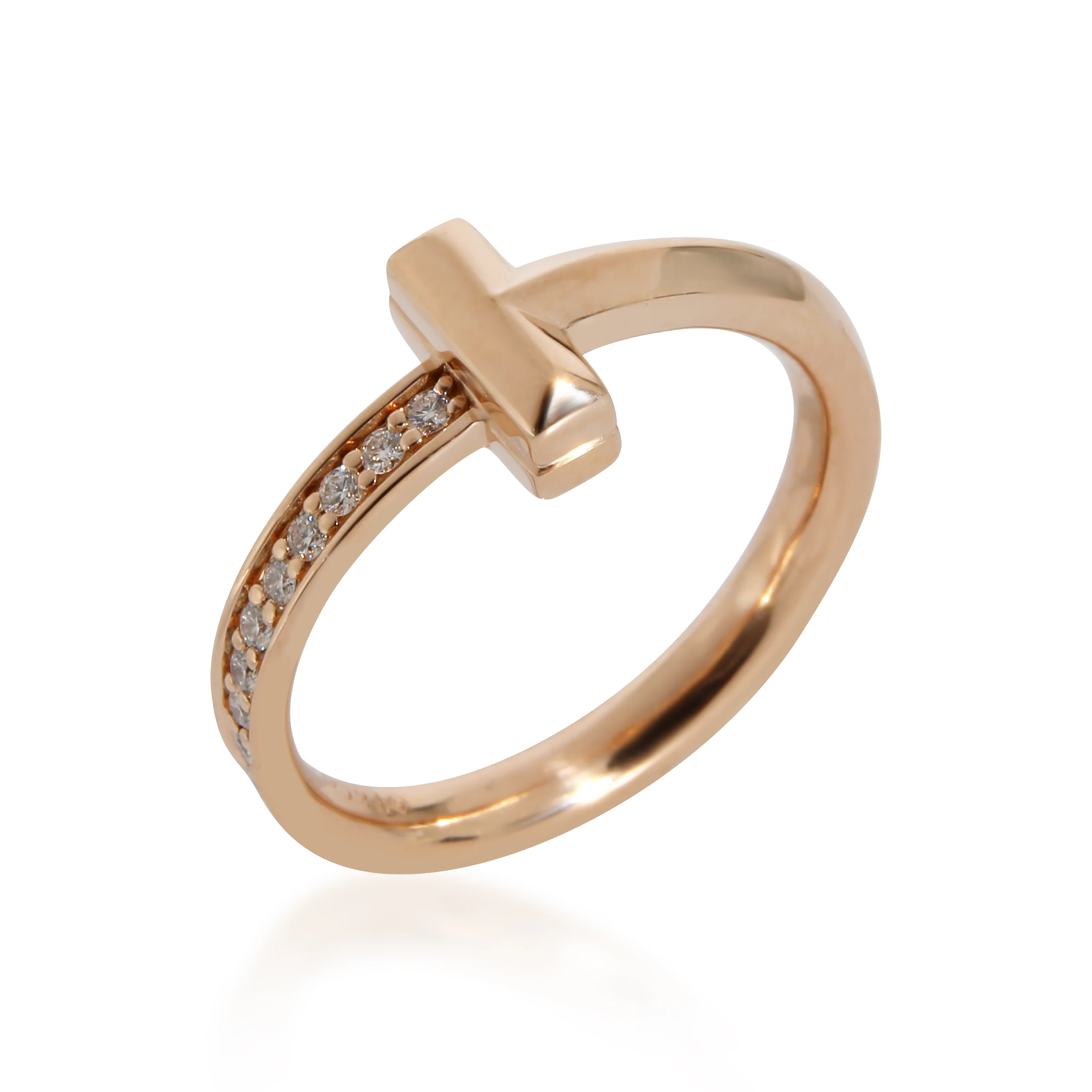 Tiffany & Co. Tiffany T Ring in 18k Rose Gold 0.08 CTW - Image 7