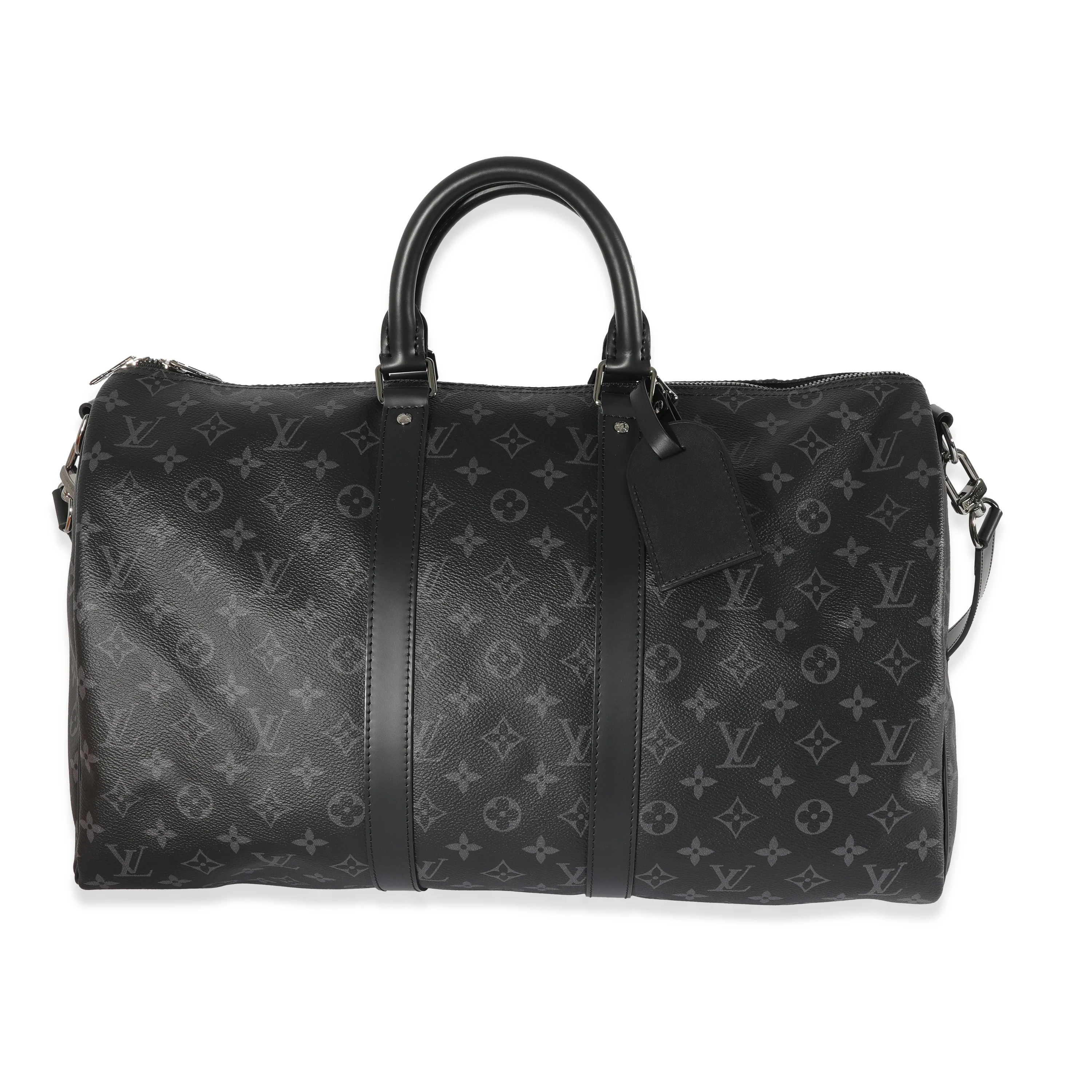 Louis Vuitton Monogram Eclipse Canvas Keepall Bandoulière 45