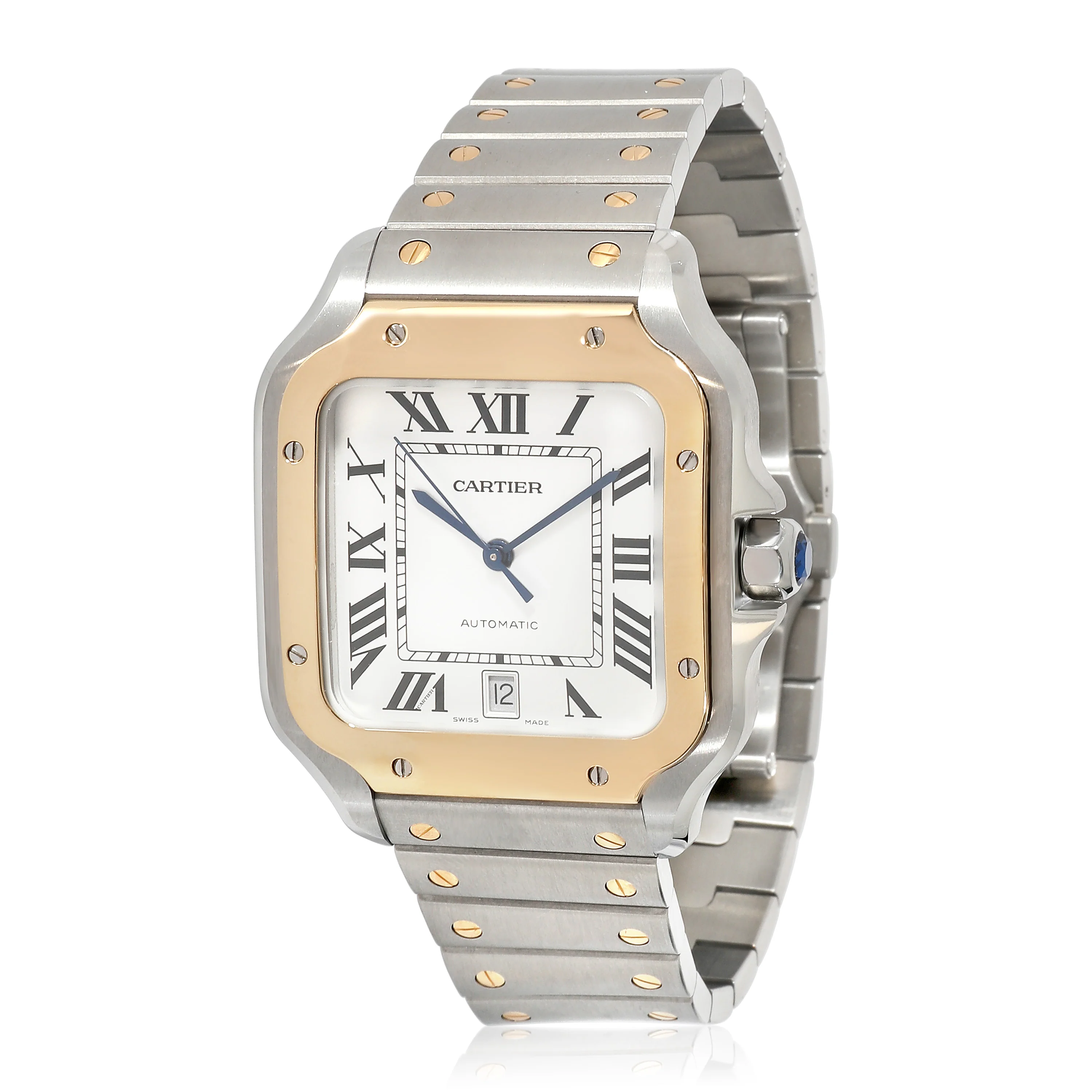 Cartier Santos de Cartier W2SA0009 Mens Watch in  Stainless Steel/Yellow Gold