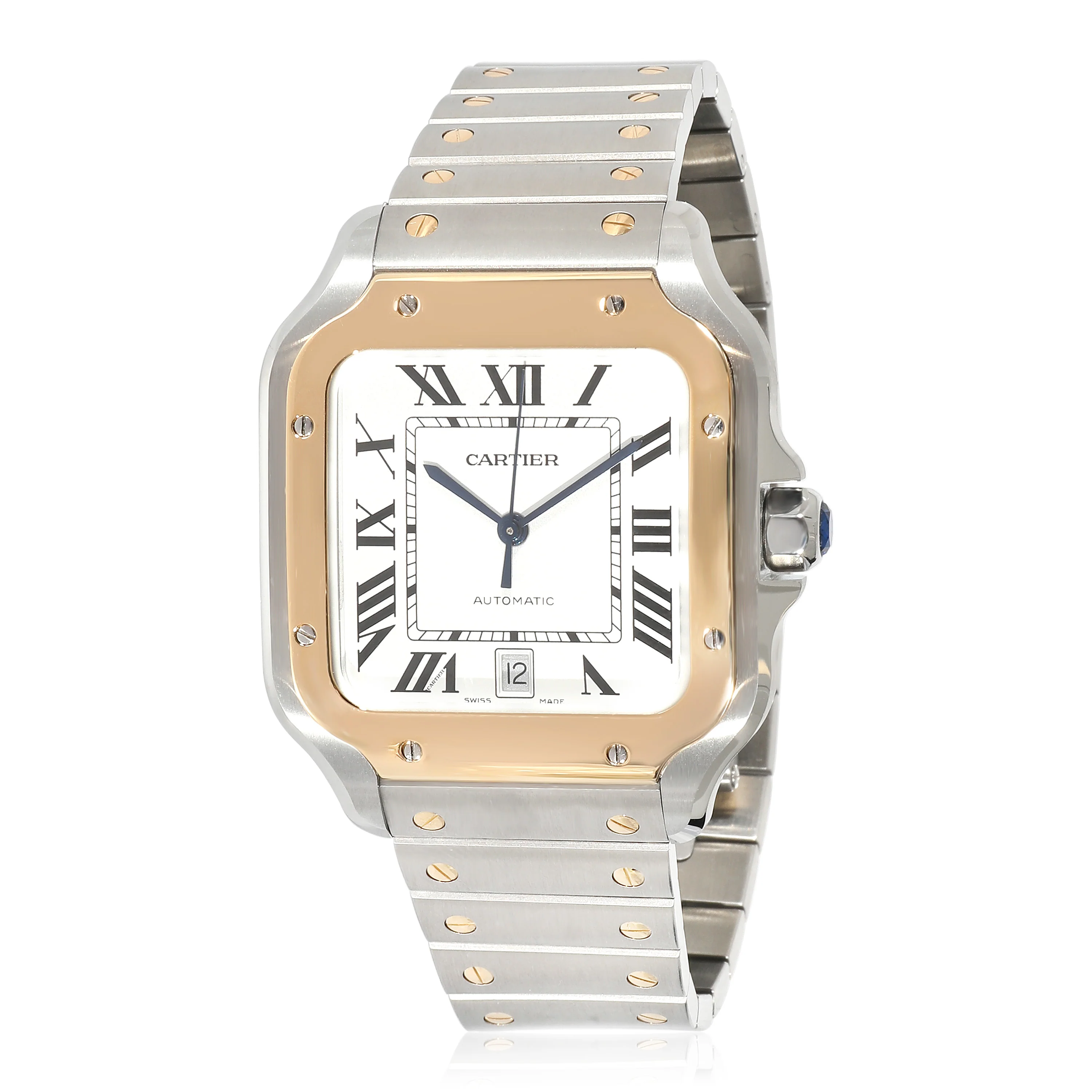 Cartier Santos de Cartier W2SA0009 Mens Watch in  Stainless Steel/Yellow Gold - Image 6