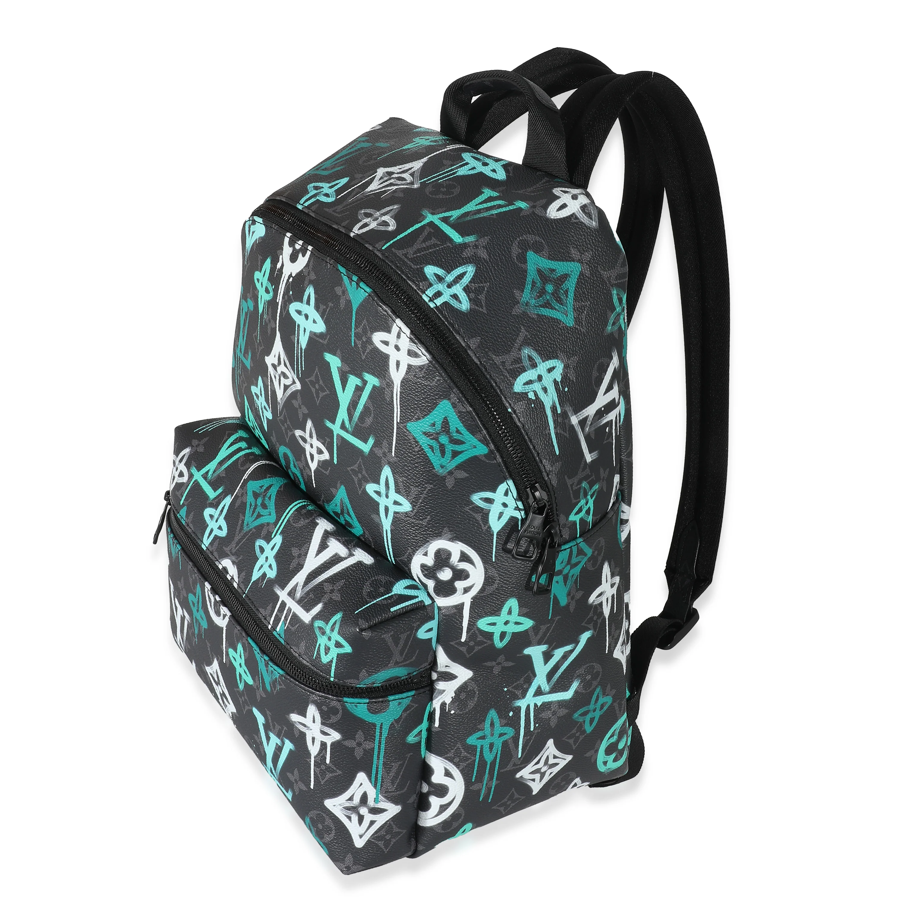 Louis Vuitton Graffiti Monogram Eclipse Canvas Discovery Backpack - Image 2