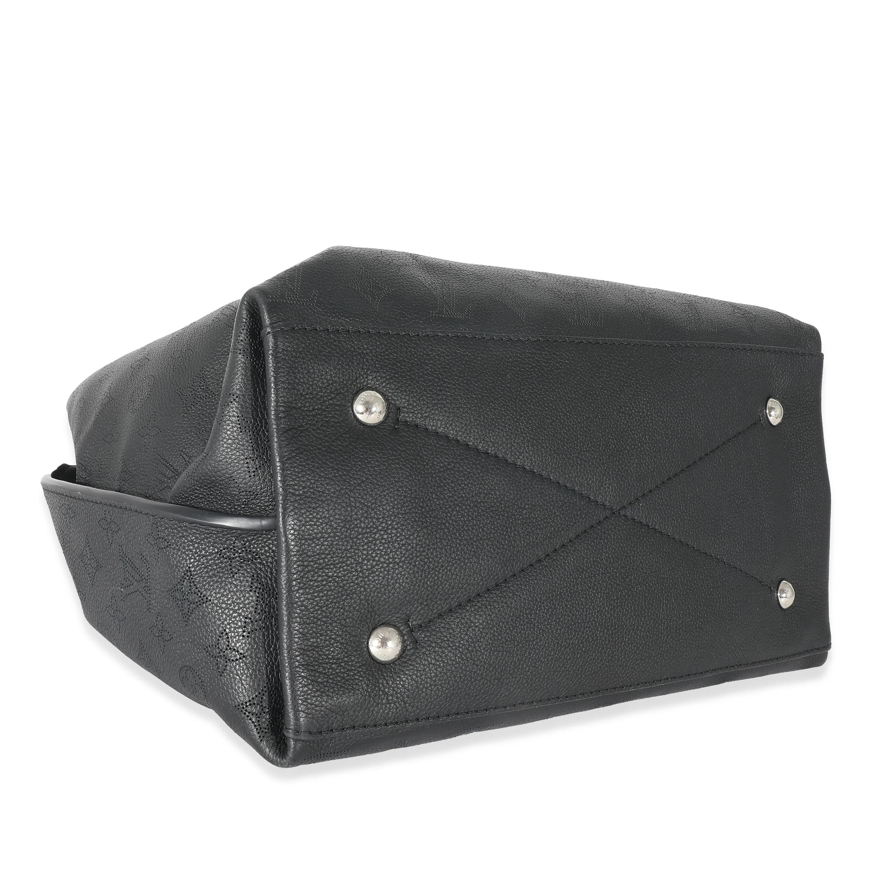 Louis Vuitton Black Monogram Mahina Carmel Hobo - Image 6