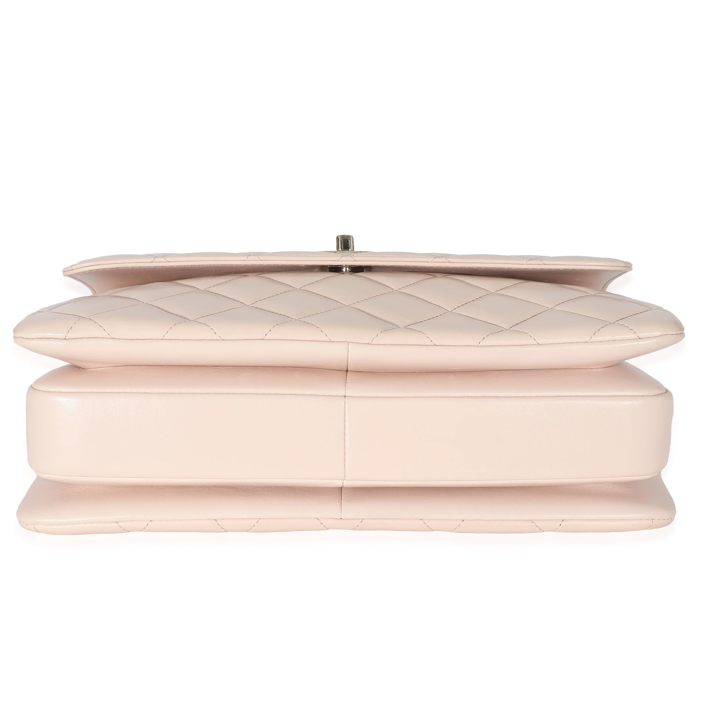 Pink Quilted Lambskin Medium Trendy CC Dual Top Handle Bag - Image 6