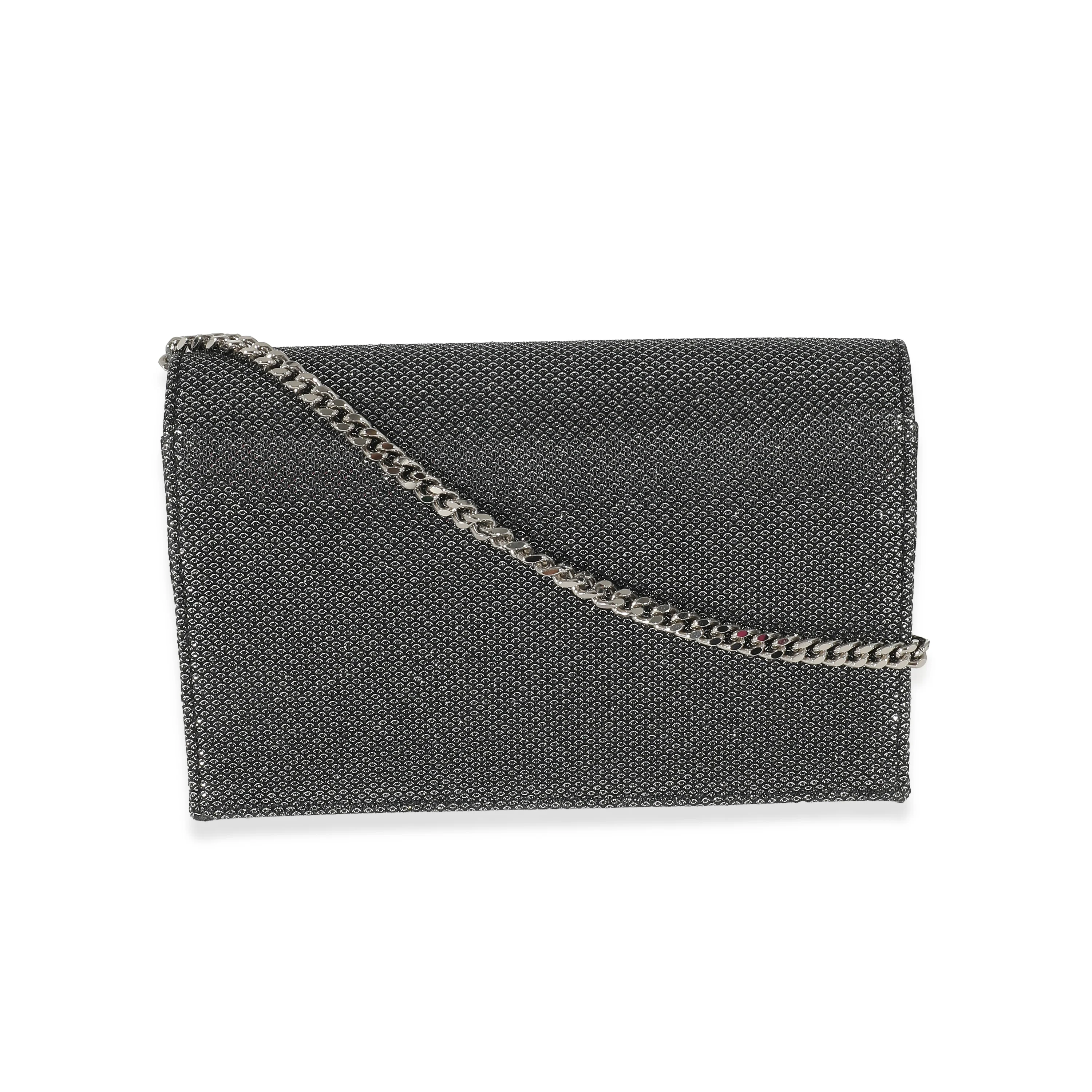 Silver Embossed Kate Tassel Chain Wallet - Image 3
