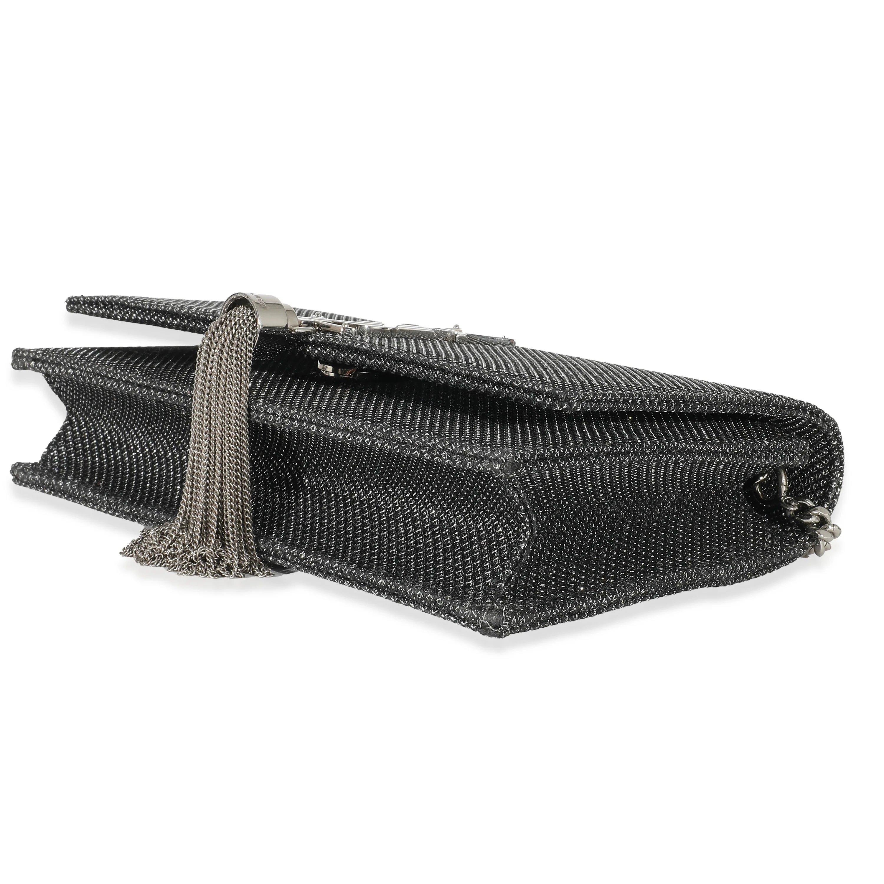 Silver Embossed Kate Tassel Chain Wallet - Image 6